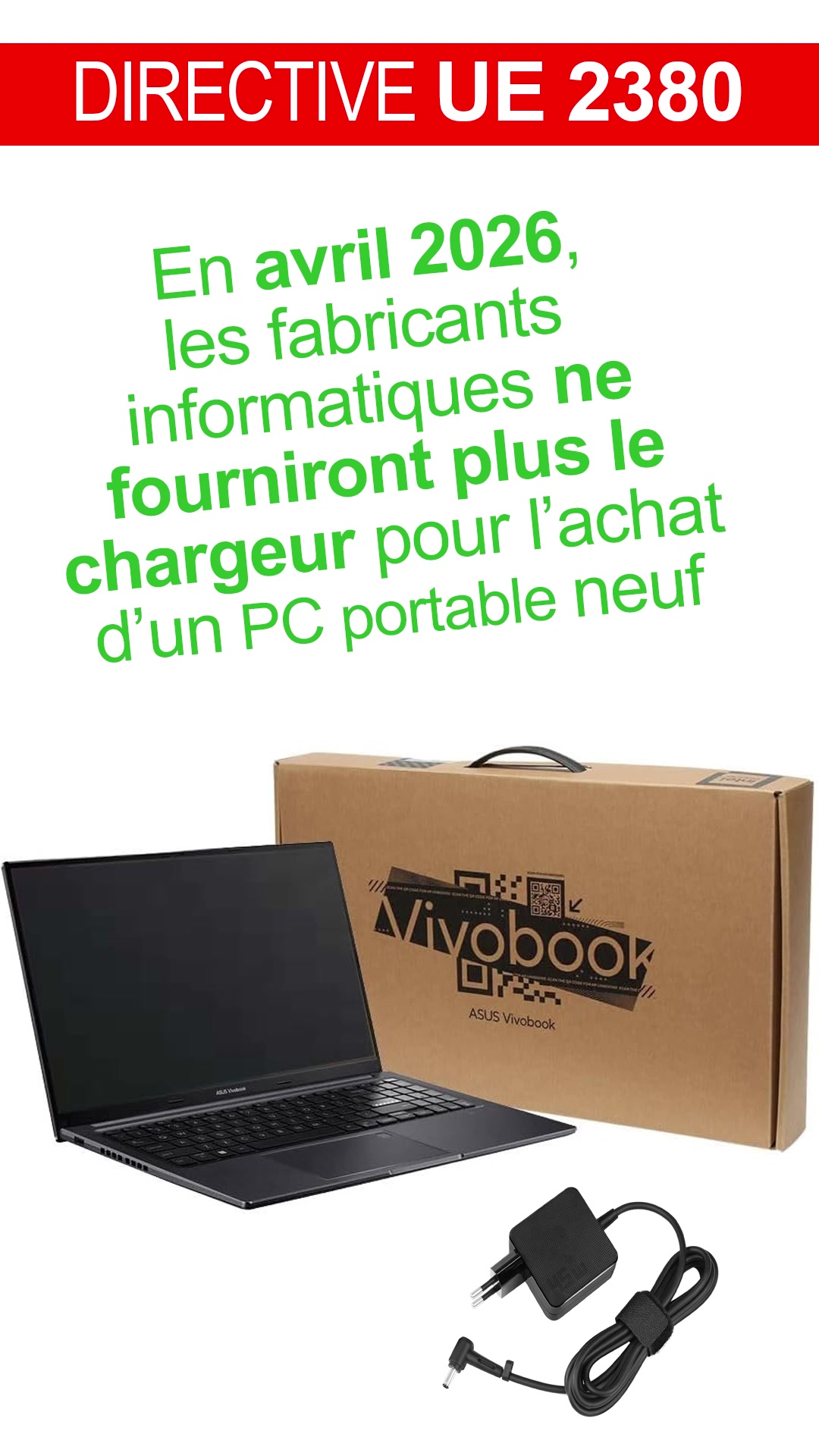 Accessoires Asus Facebook ad: Chargeurs Asus Officiels 100% d'Origine