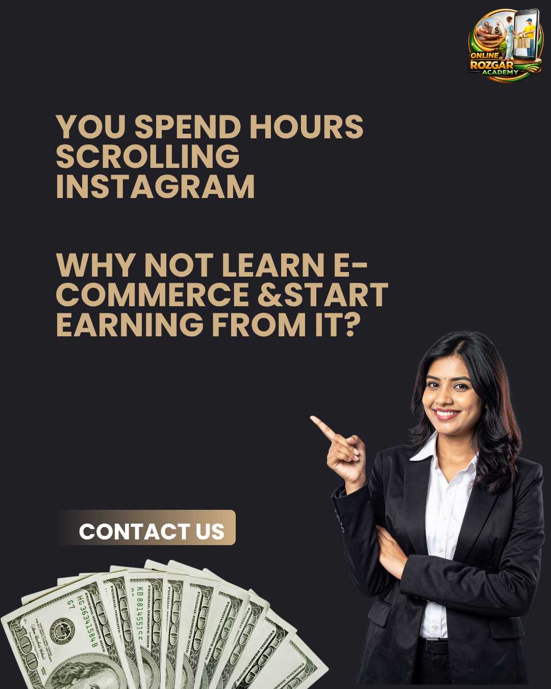 Online Rozgar Academy Facebook ad: Free Ecommerce Training