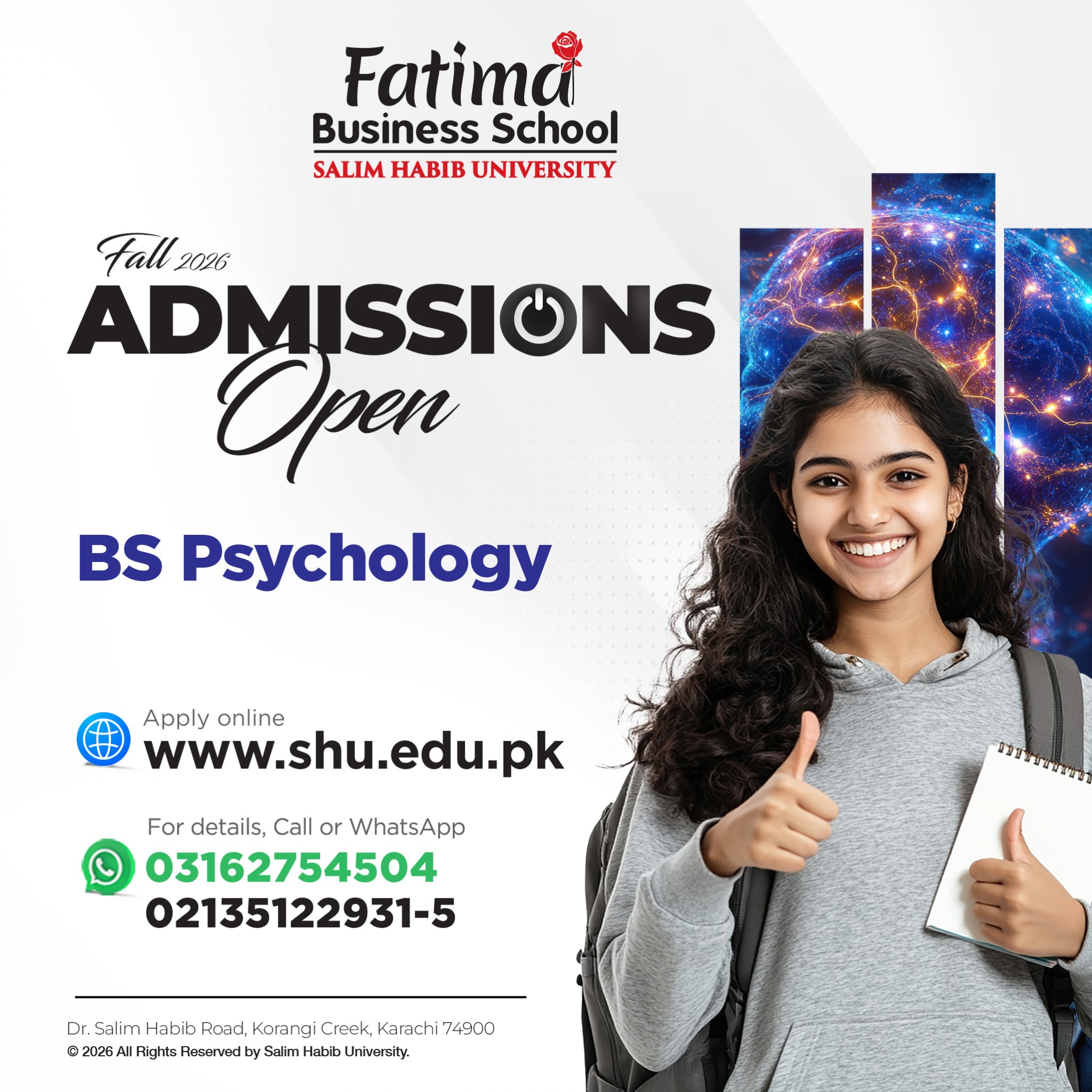 Salim Habib University Facebook ad