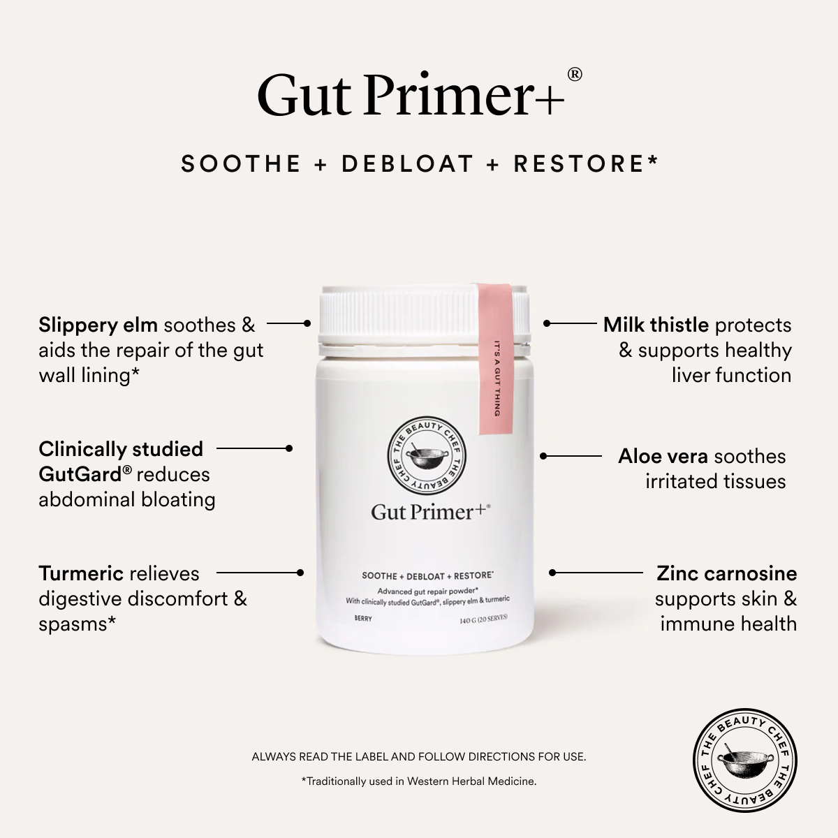 The Beauty Chef Facebook ad: Six actives, one daily scoop