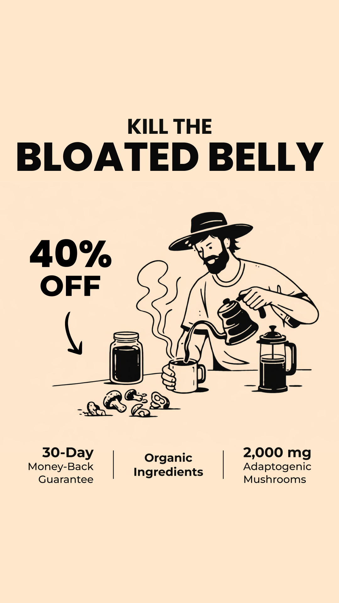RYZE Superfoods Facebook ad