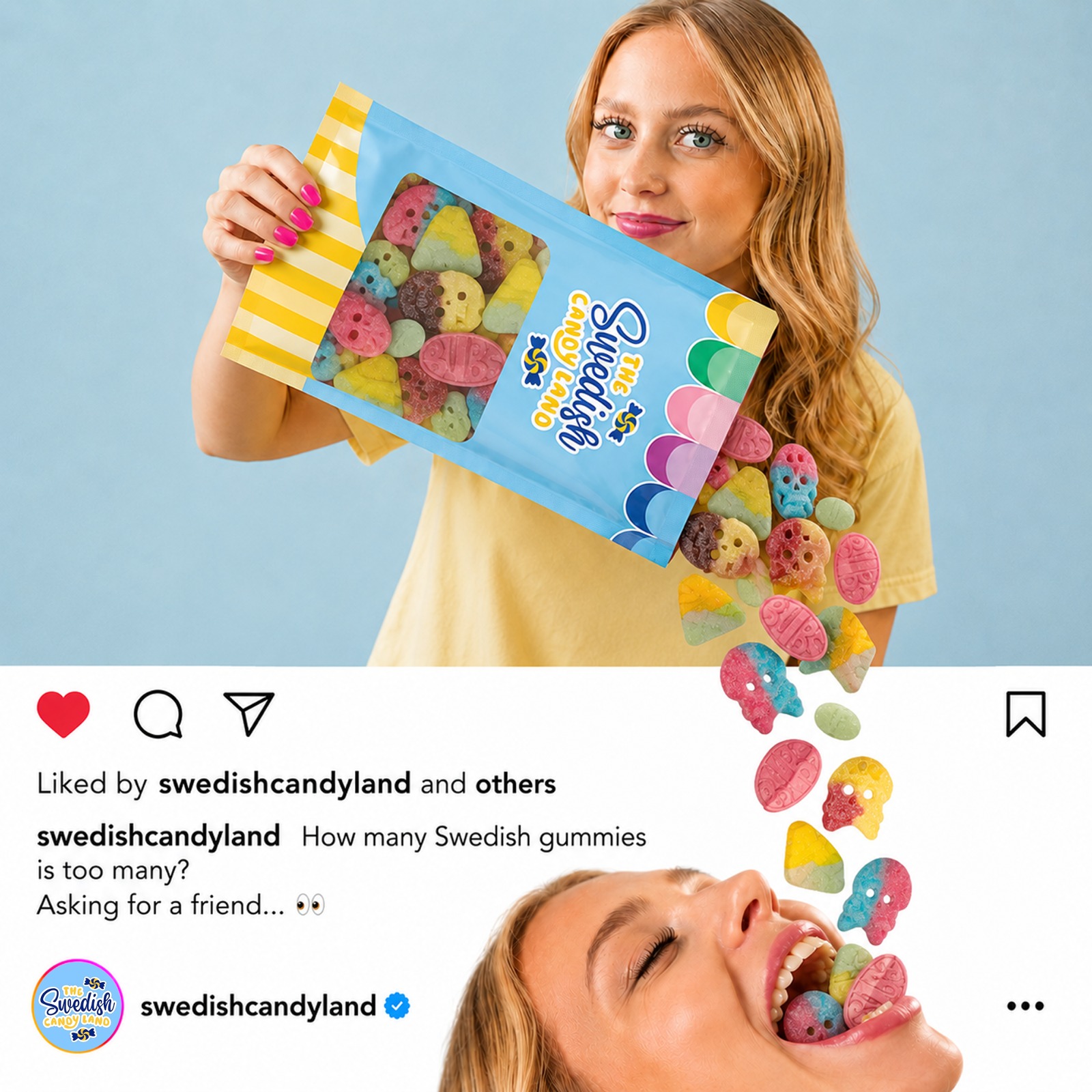 Swedish Candy Land Facebook ad