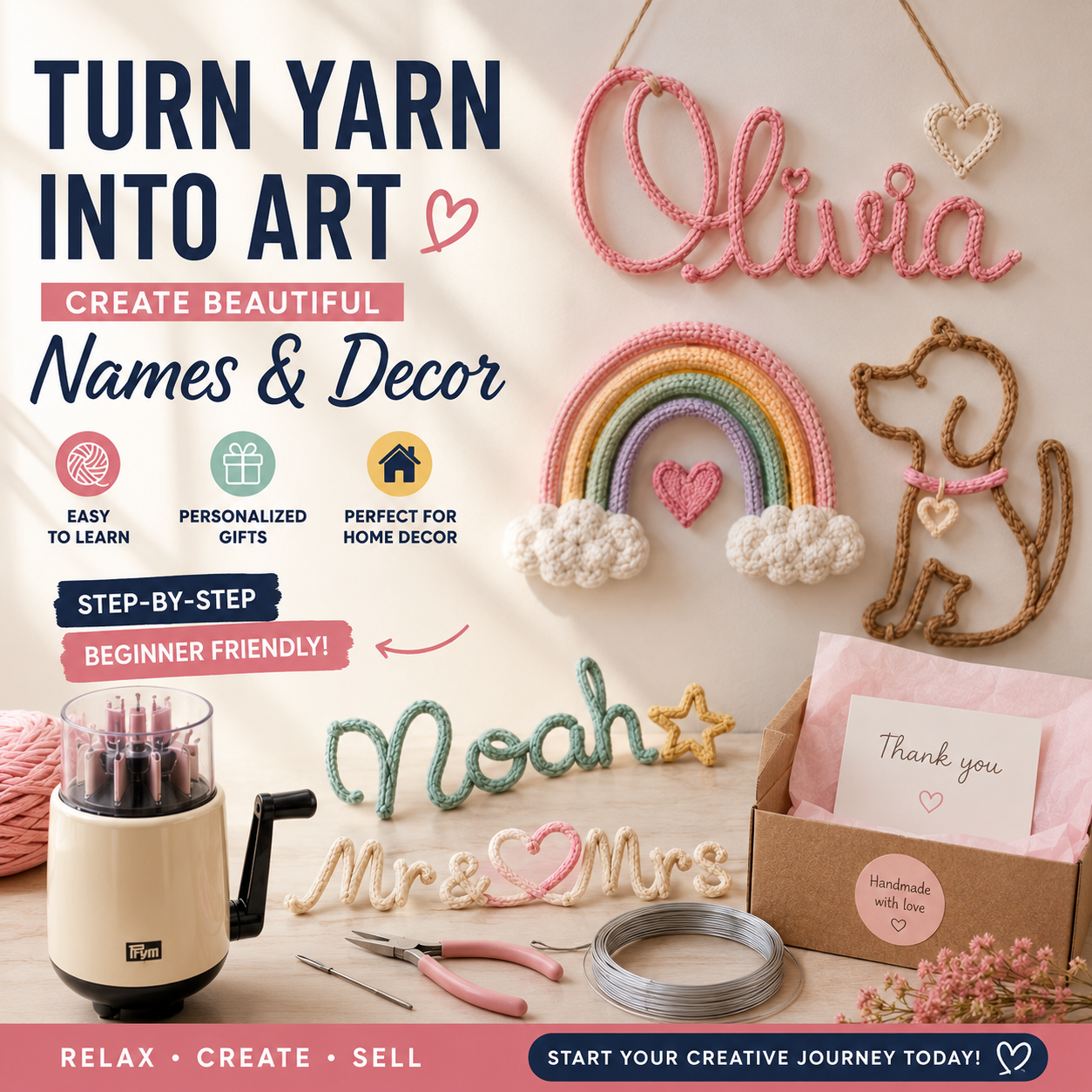 Digital home Crafts Facebook ad: Create at home in 30 minutes