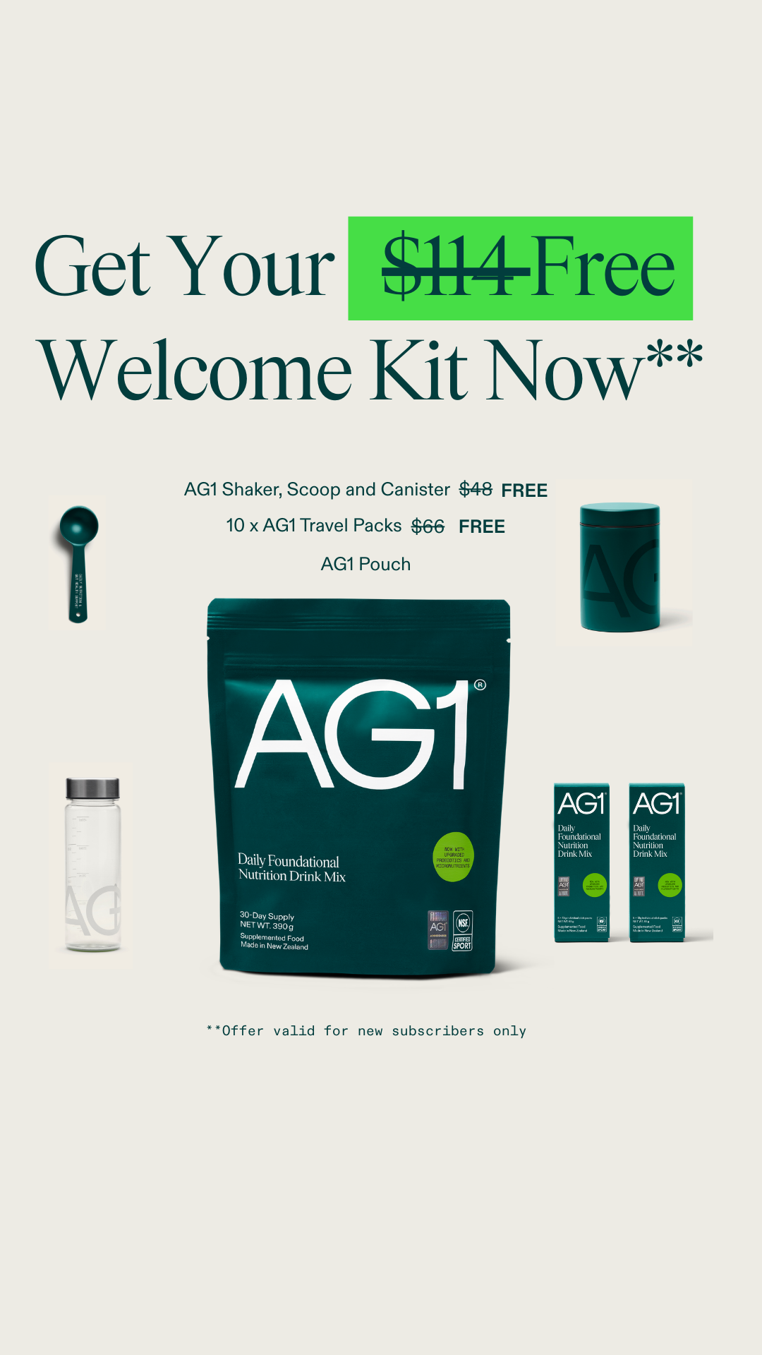 AG1 by Athletic Greens Facebook ad