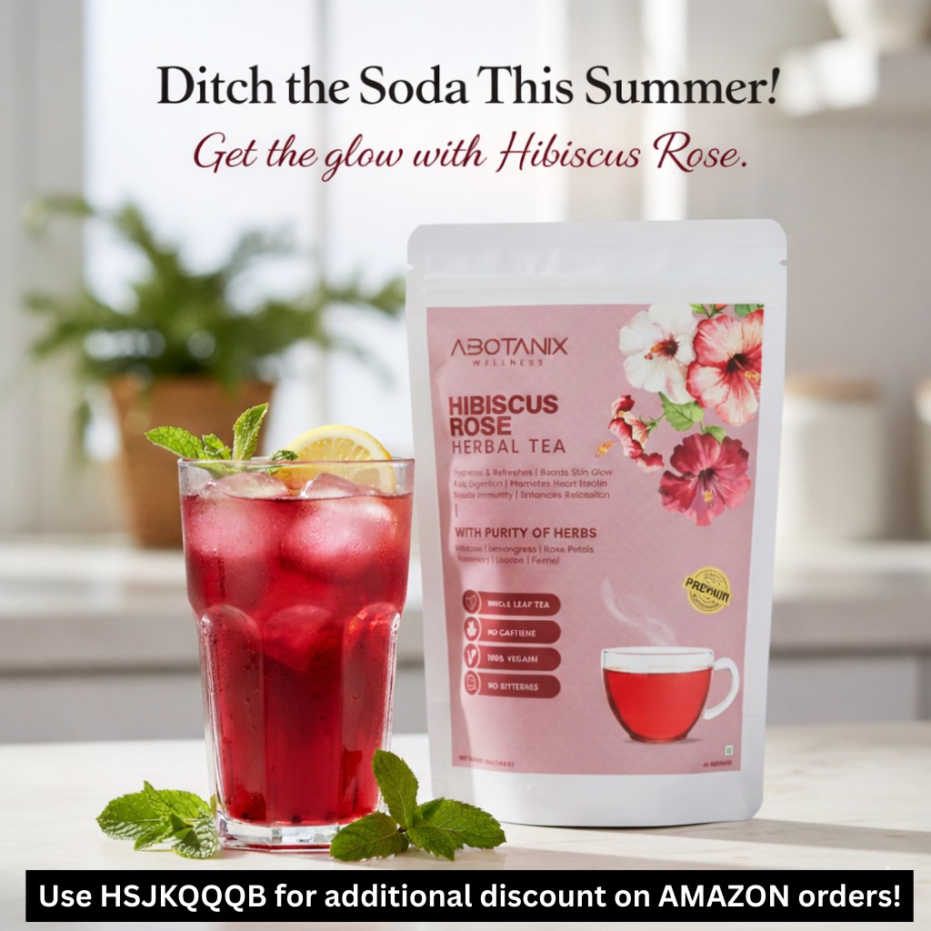 Abotanix Wellness Facebook ad: ABOTANIX HIBISCUS ROSE Herbal Tea 75g ( 40 Cups ), Premium…