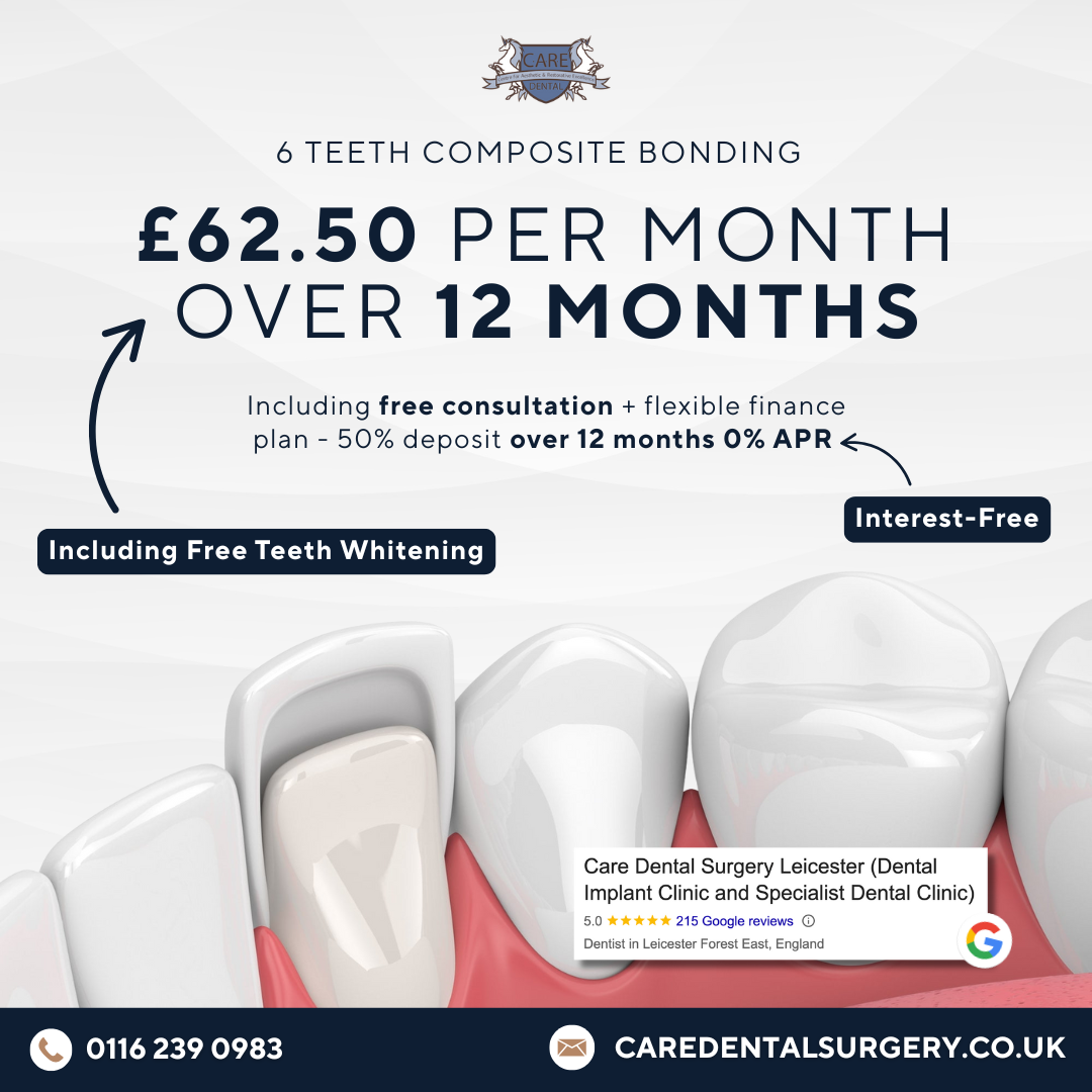 CARE Dental Leicester Facebook ad: Perfect Smile from £62.50/mo