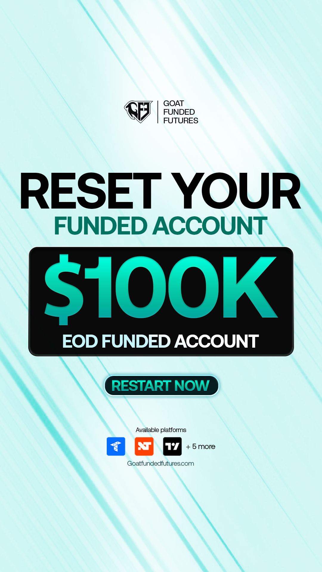 Goat Funded Futures Facebook ad