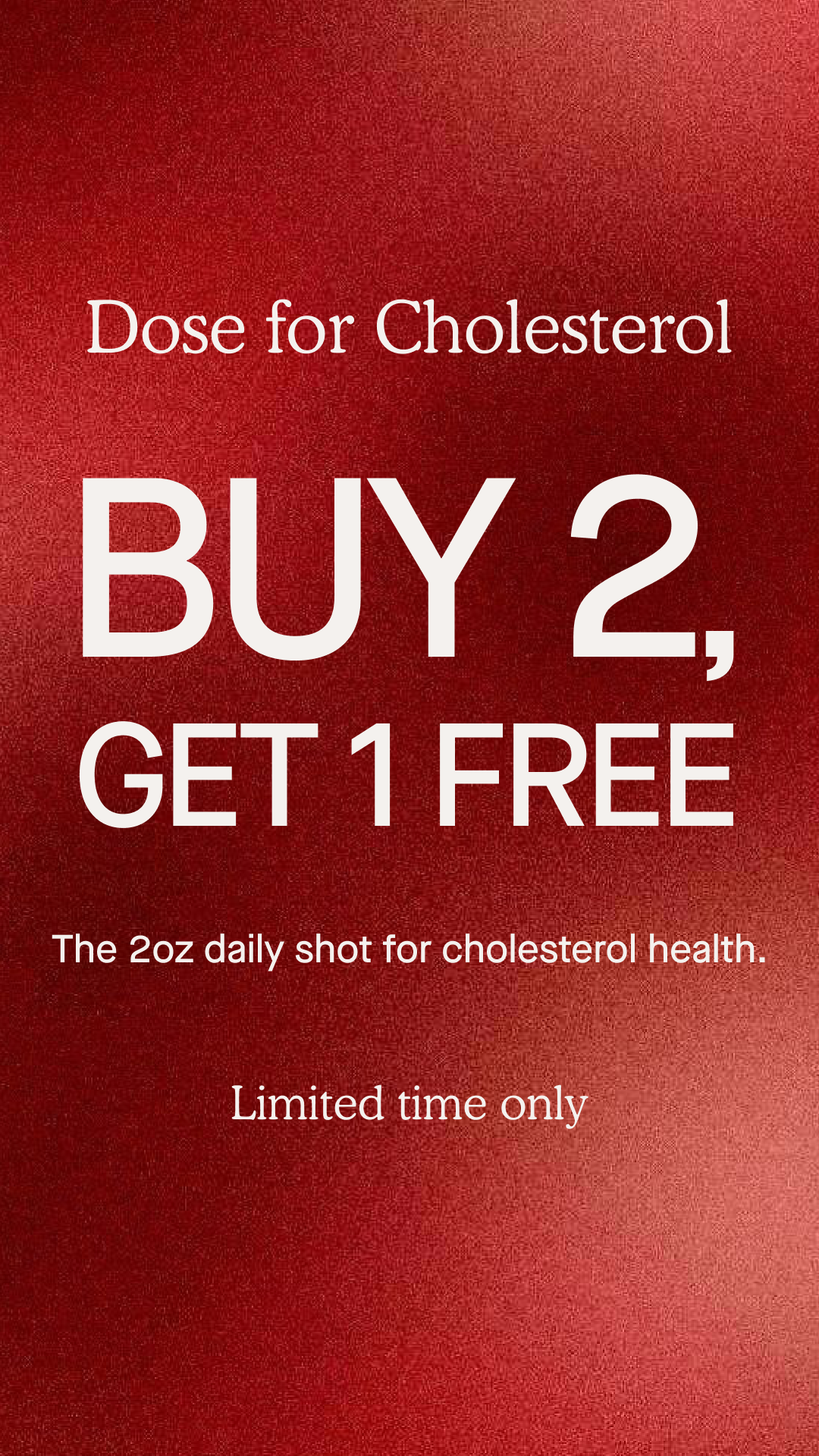 Dose for Cholesterol Facebook ad