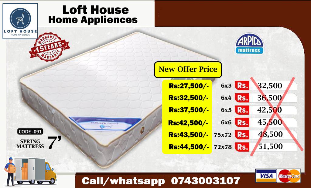 LoftHouse HomeApplience Facebook ad: New Offer For Arpico Spring matress
