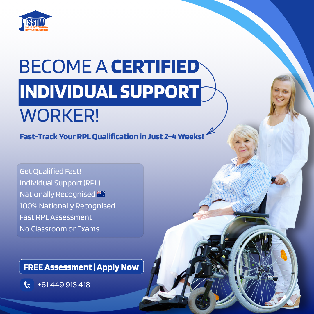 Skills Set Training Institute Australia Facebook ad: Fast-Track Your Support Worker Certificate