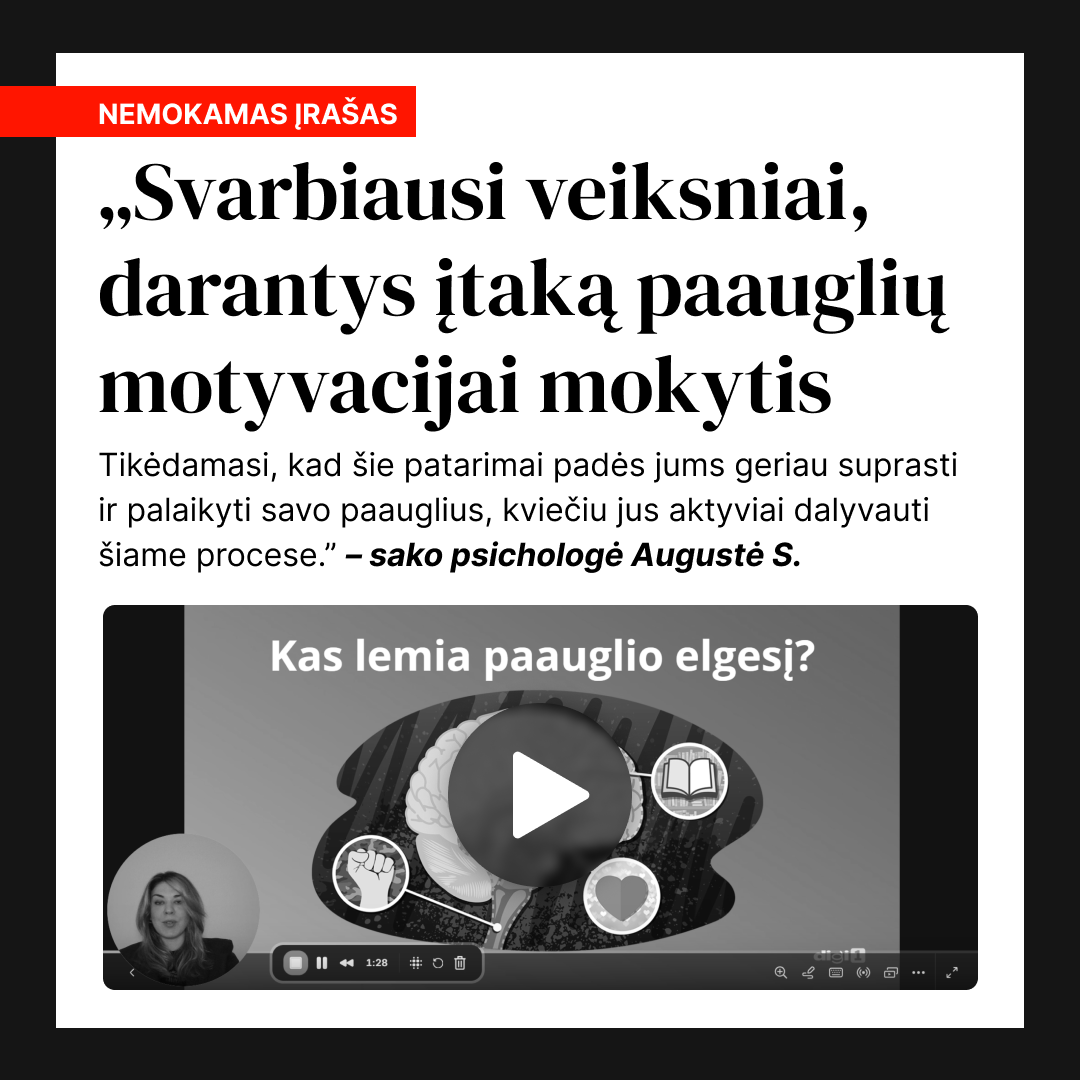 Psichologė Augustė Facebook ad