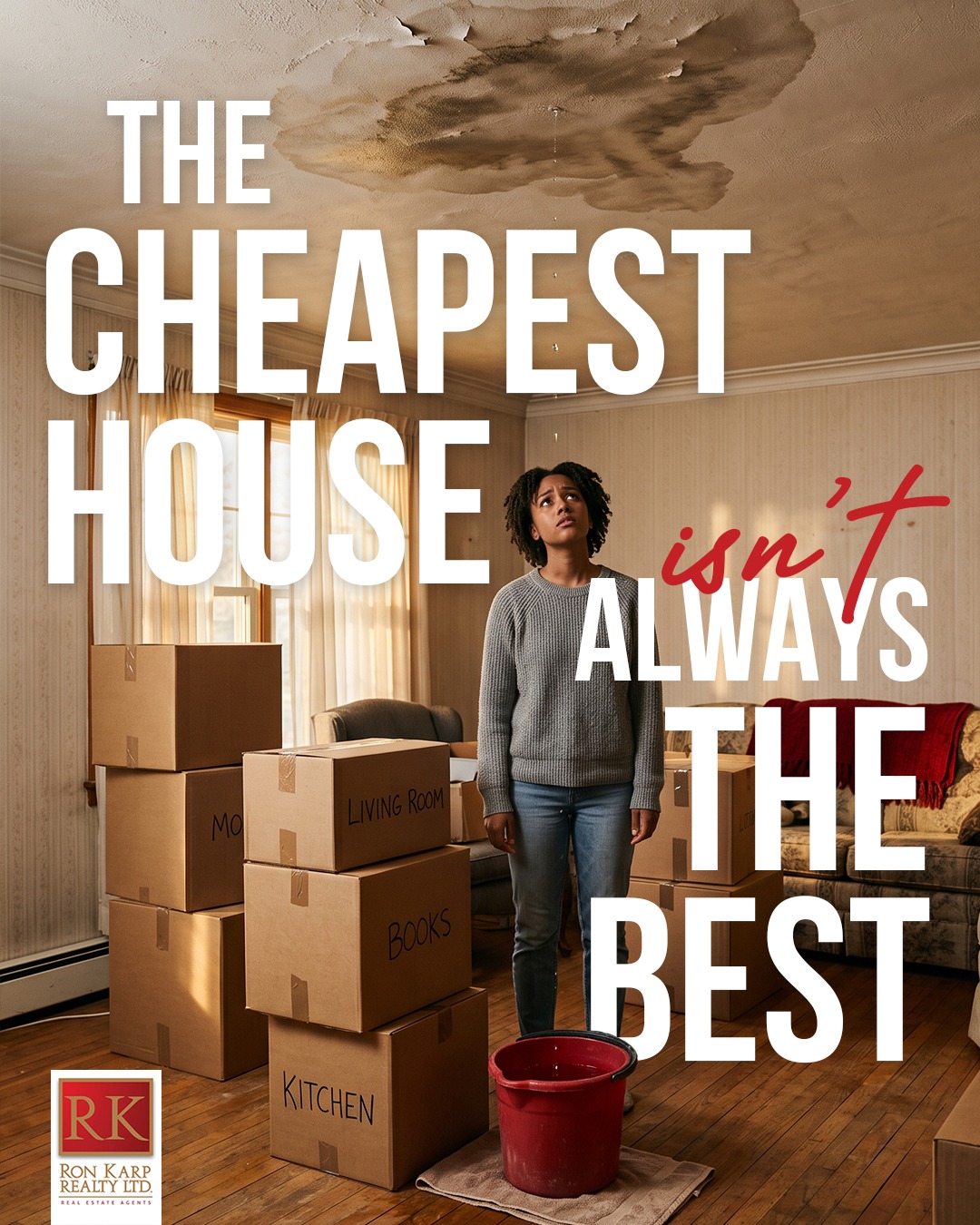 Ron Karp Realty Ltd. Facebook ad: A lower purchase price can sometimes mean higher…