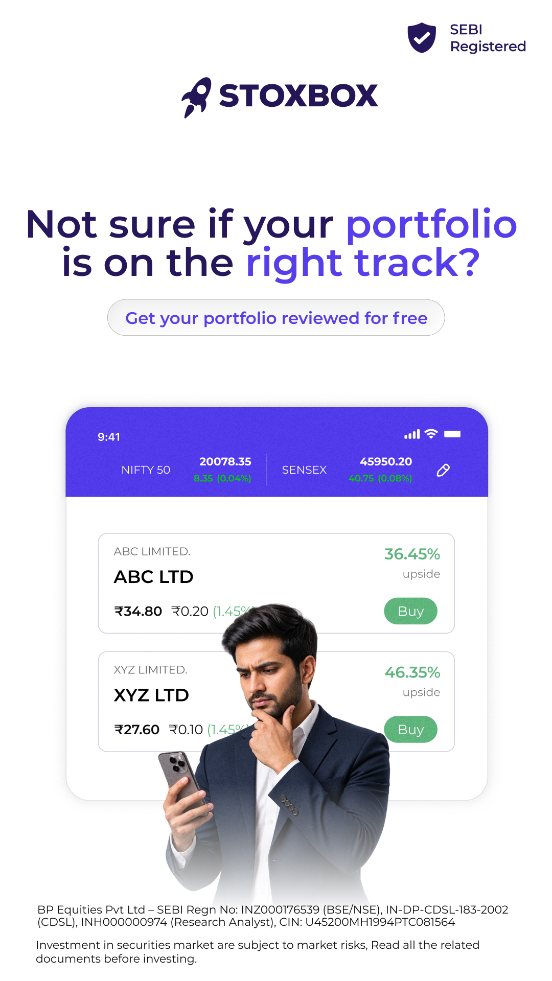Stoxboxin Facebook ad: Is Your Portfolio on the Right Track?