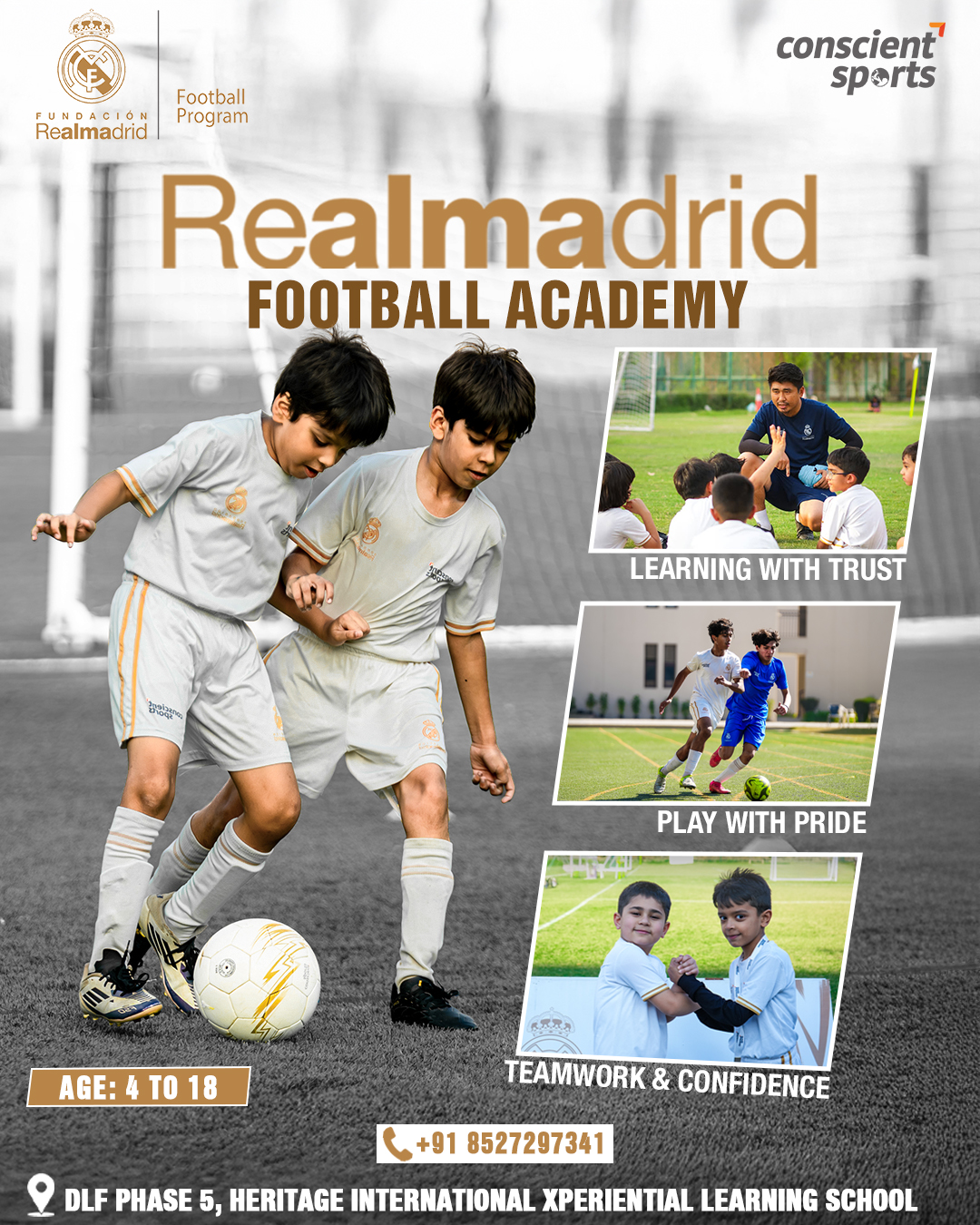 RMF India - Partner Conscient Sports Facebook ad