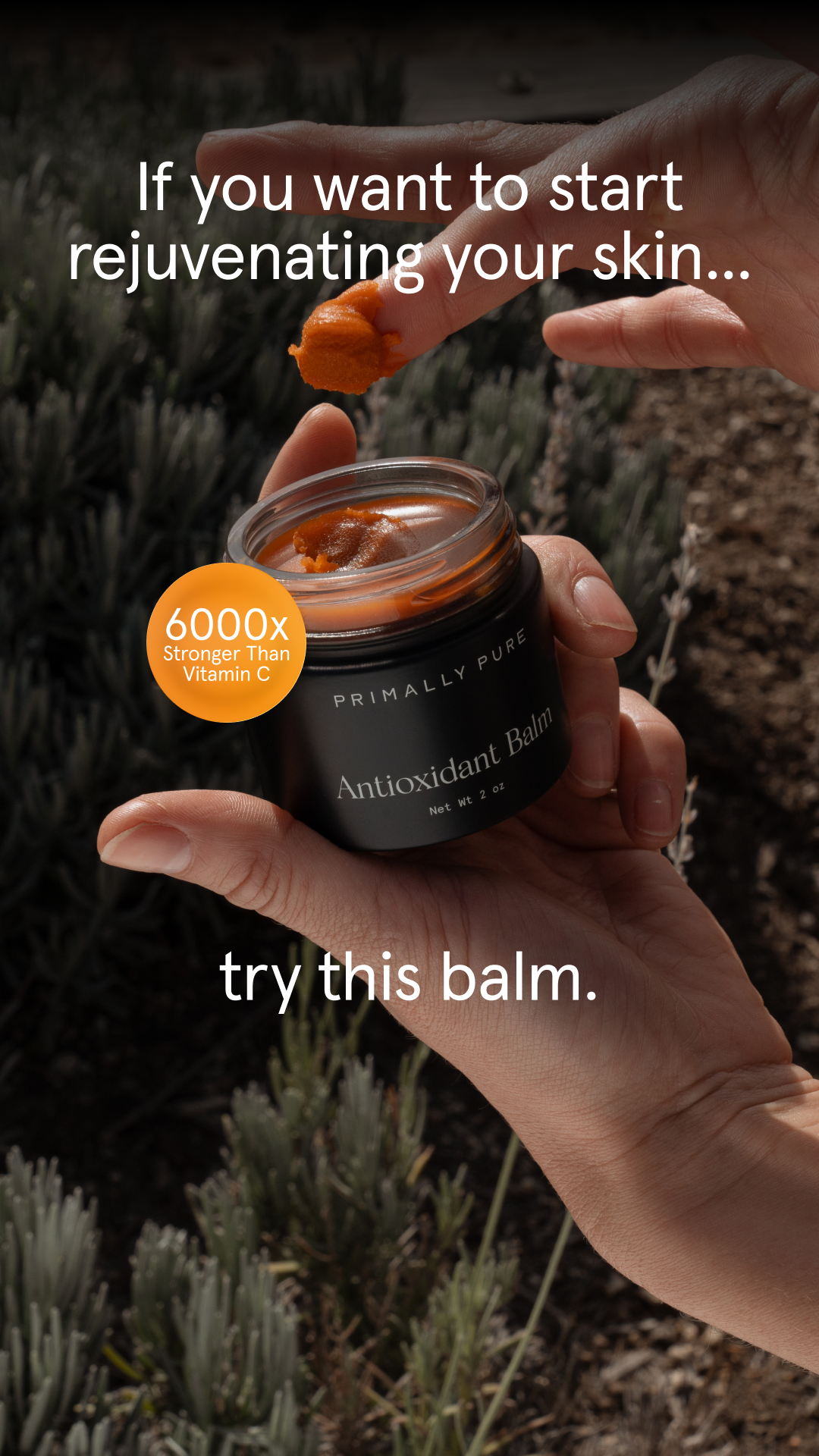 Primally Pure Skincare Facebook ad