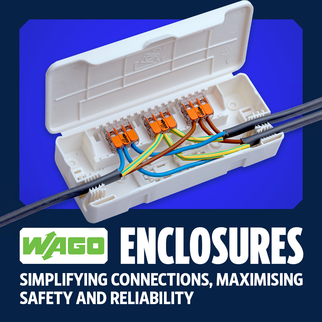 Screwfix Facebook ad: Organise and protect connections with WAGO