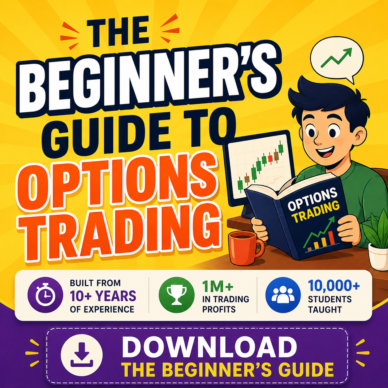 FOTA Options Academy Facebook ad: The Beginner’s Guide To Options Trading (Download Below)