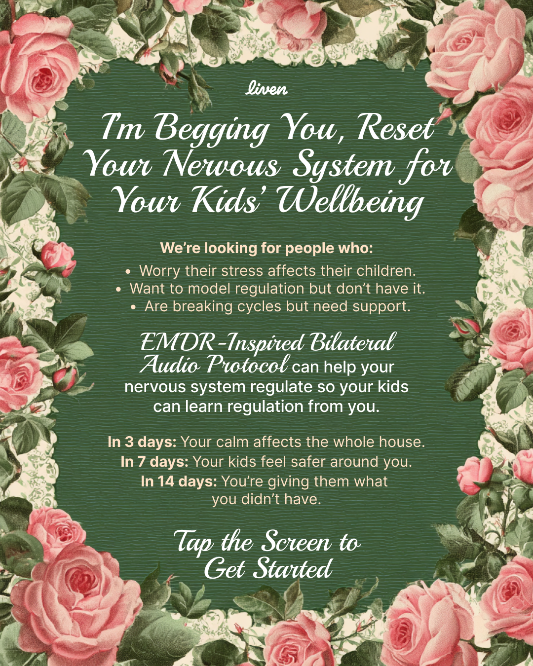 Liven: Self-Discovery Community Facebook ad