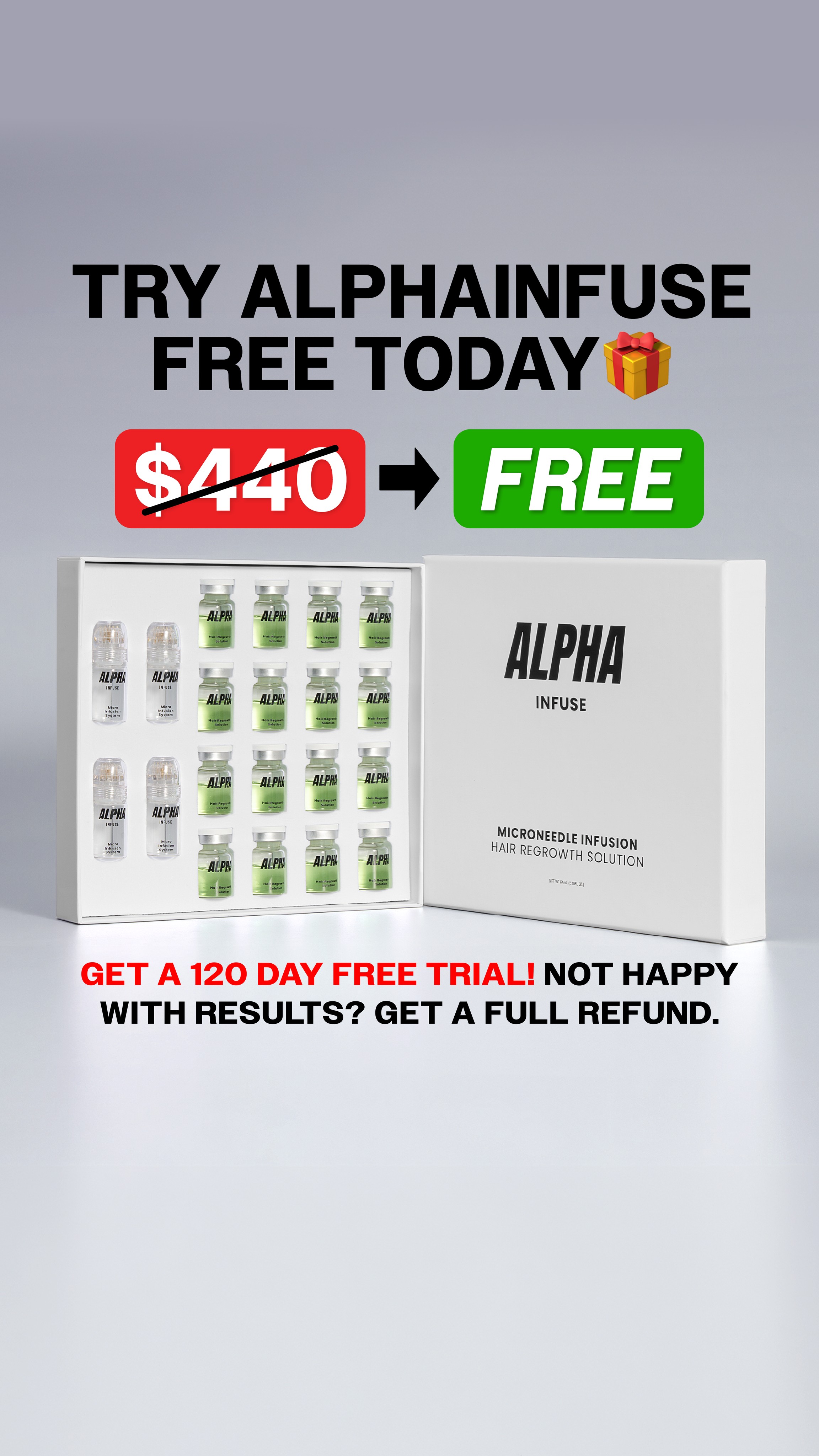 AlphaInfuse Facebook ad