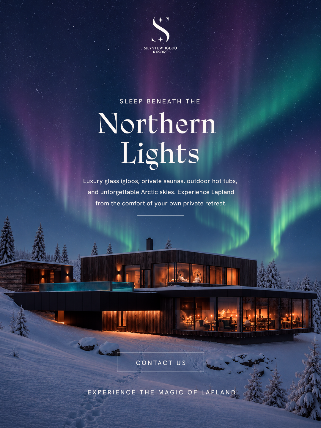 SkyView Igloos Facebook ad