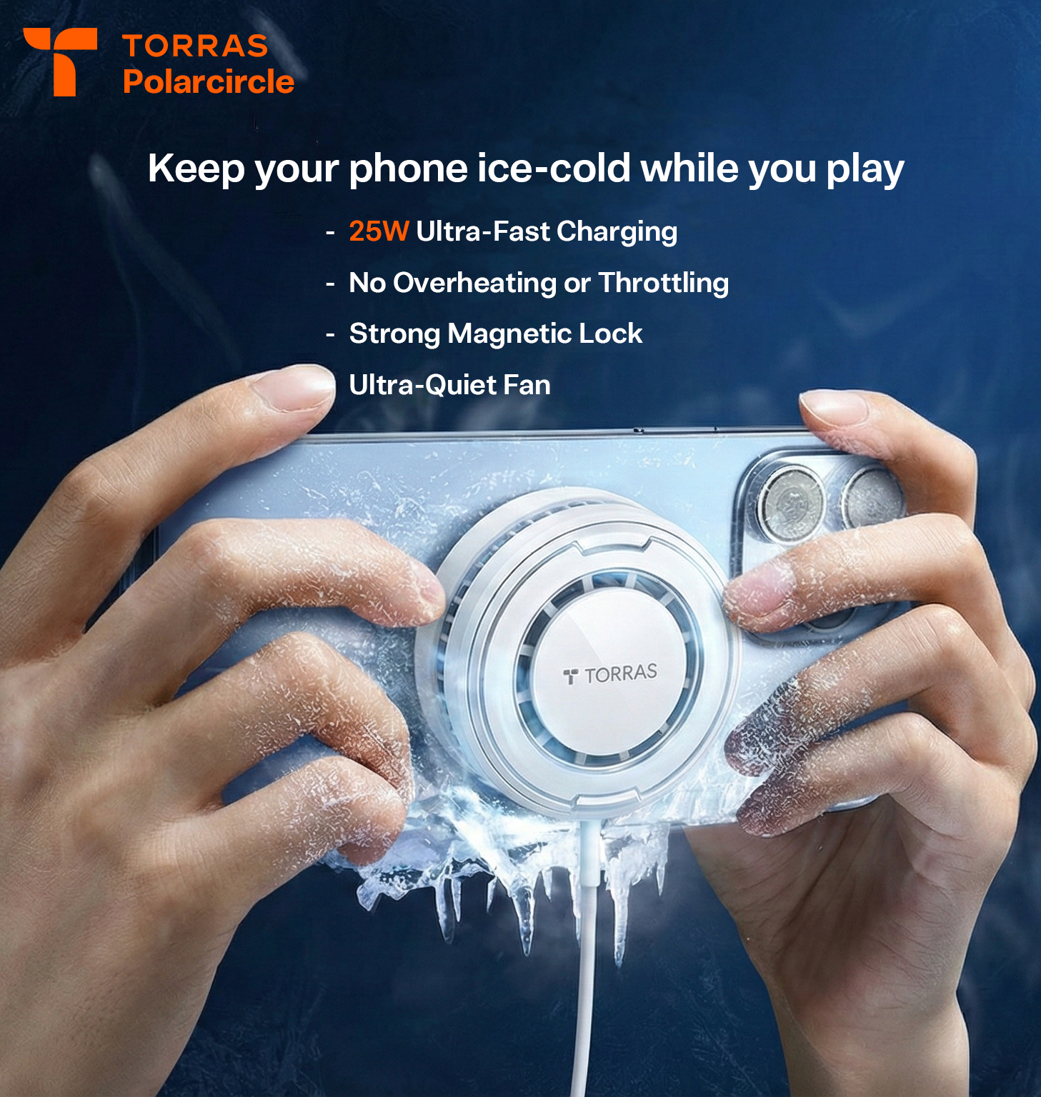 Torras Global Facebook ad: PolarCircle Qi2 Low-Temp Wireless Charger