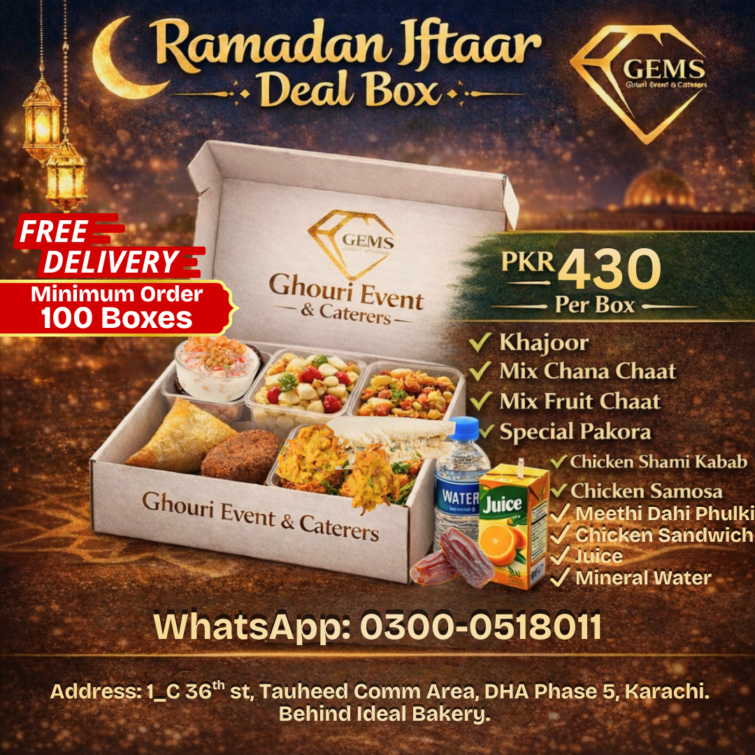 Ghouri Event Facebook ad: Premium Iftaar Box - PKR 430