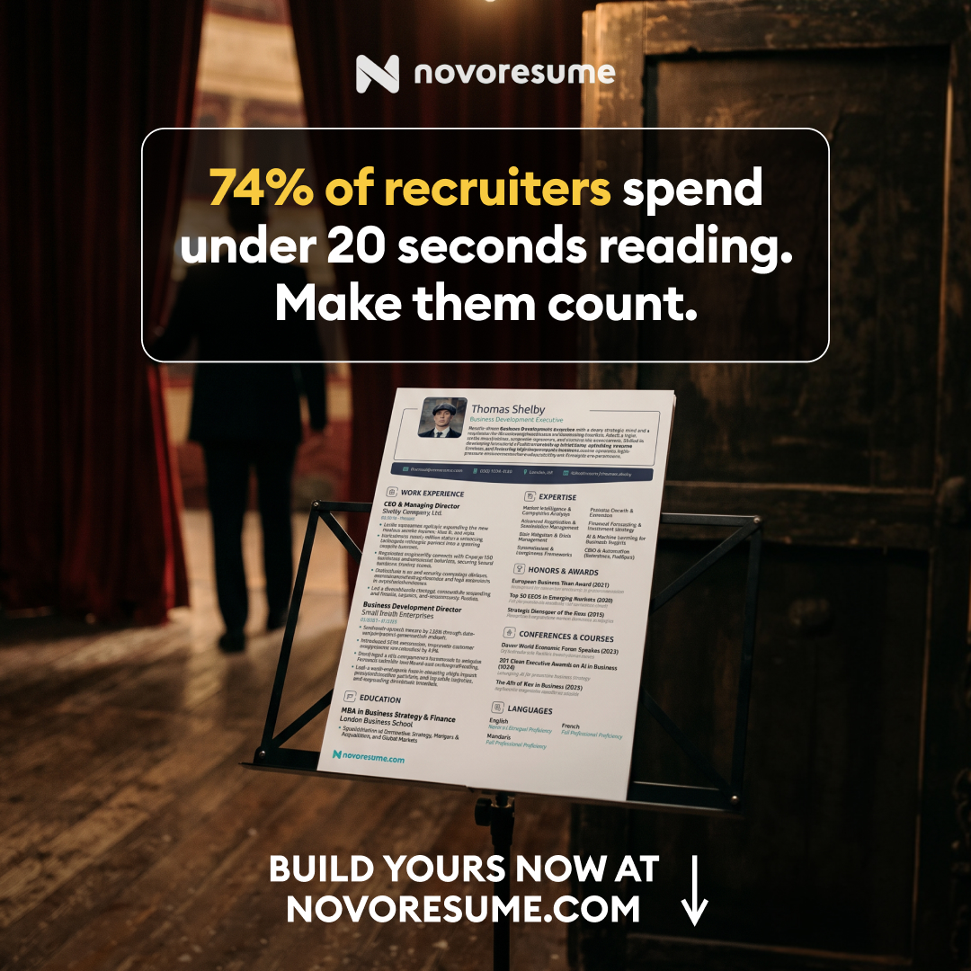 Novorésumé Facebook ad