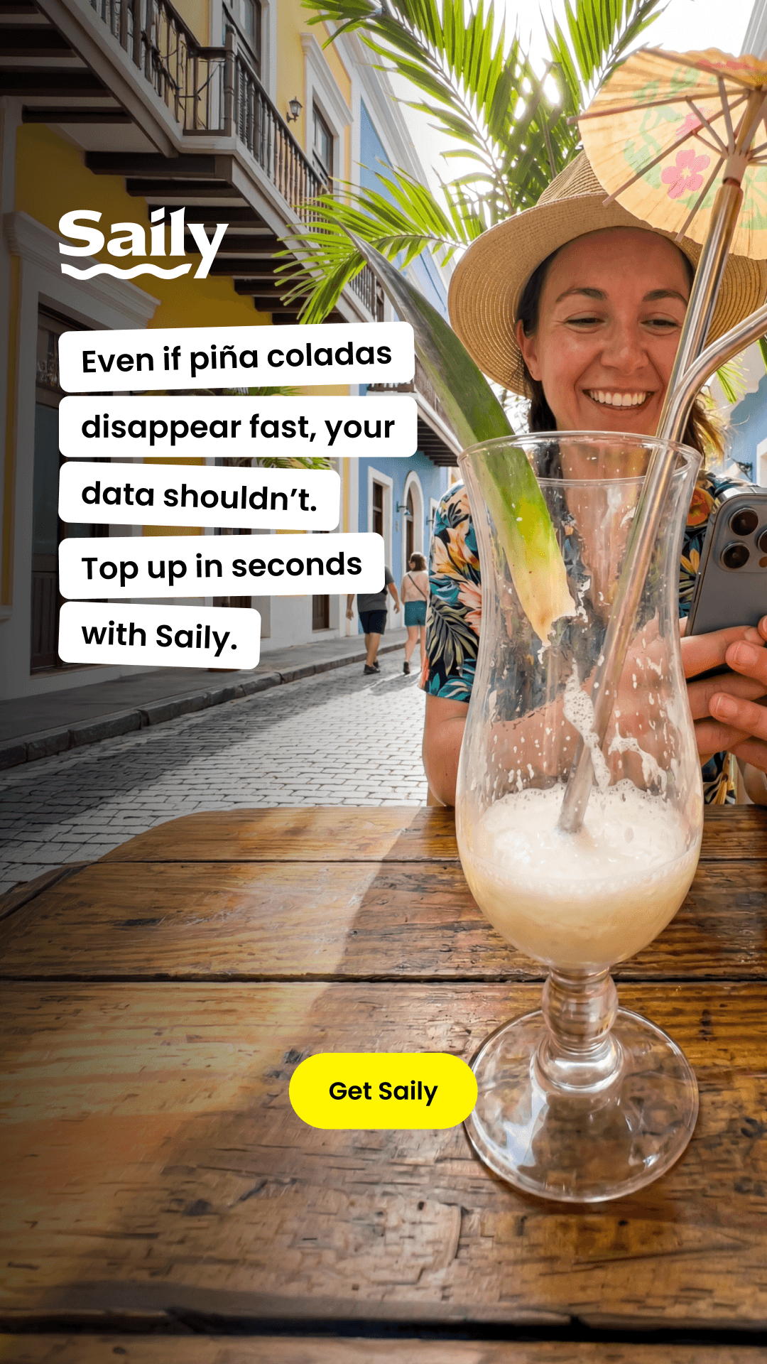 Saily Facebook ad