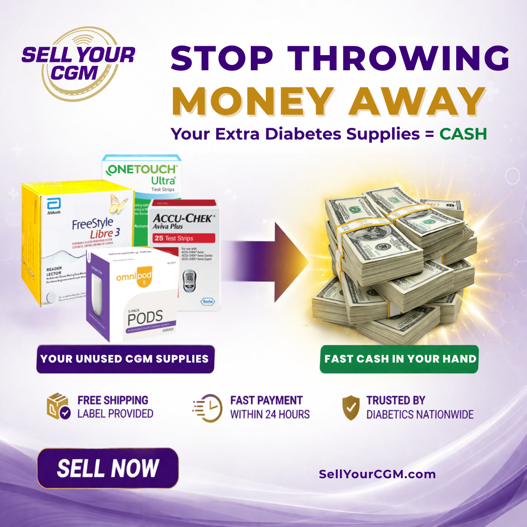 Sell Your CGM Facebook ad: Sell Your Unused CGM Supplies!