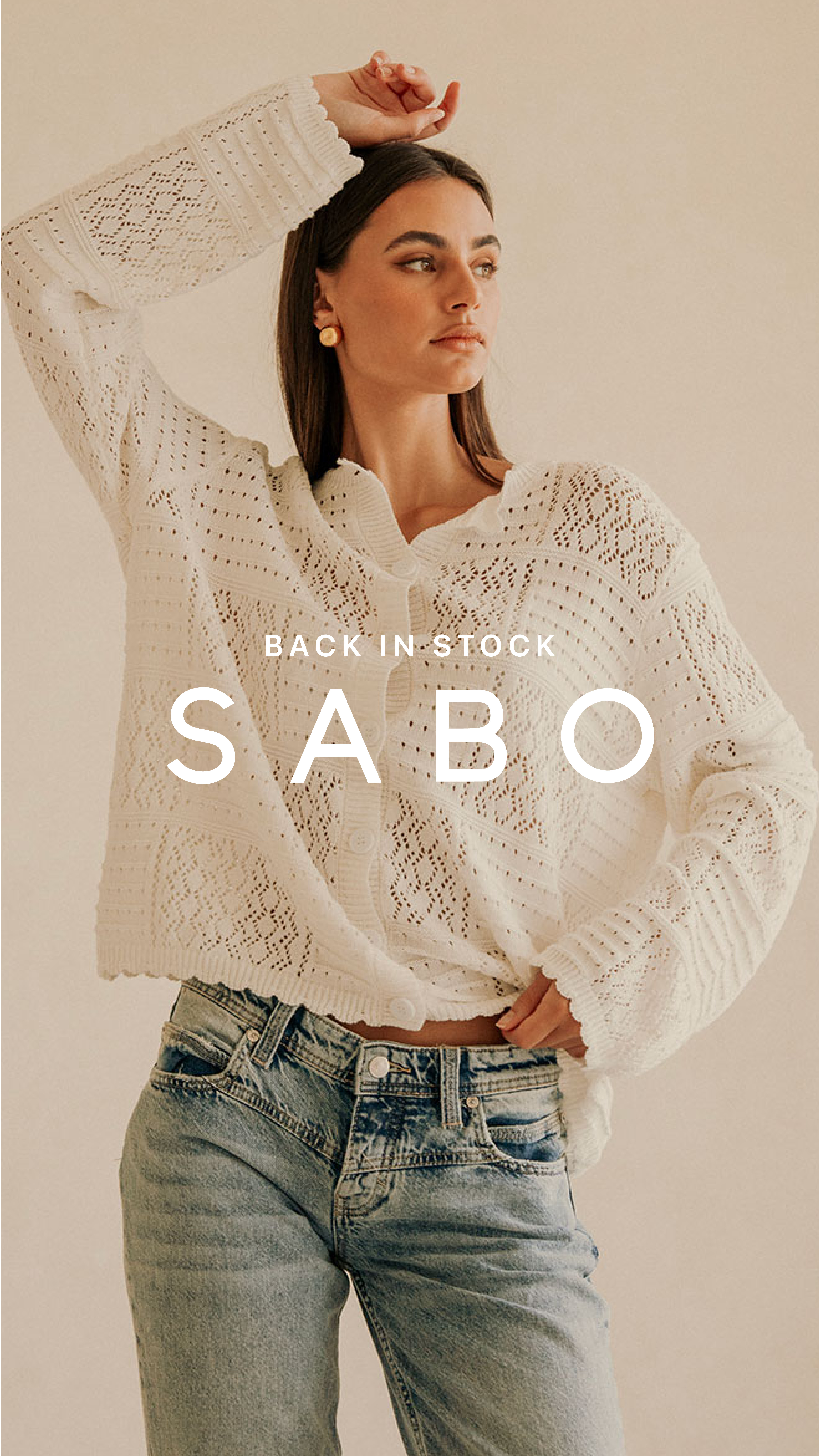 SABO Facebook ad: Back in Stock.
