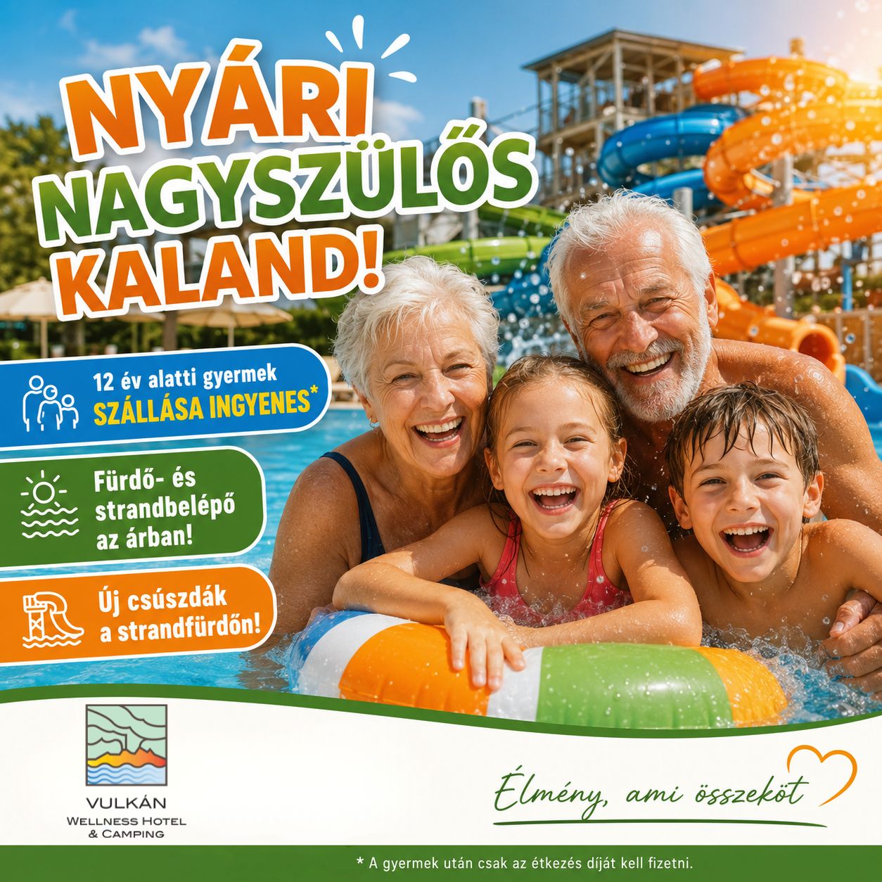 Vulkán Wellness Hotel & Camping Facebook ad: Családi akció a Vulkánban