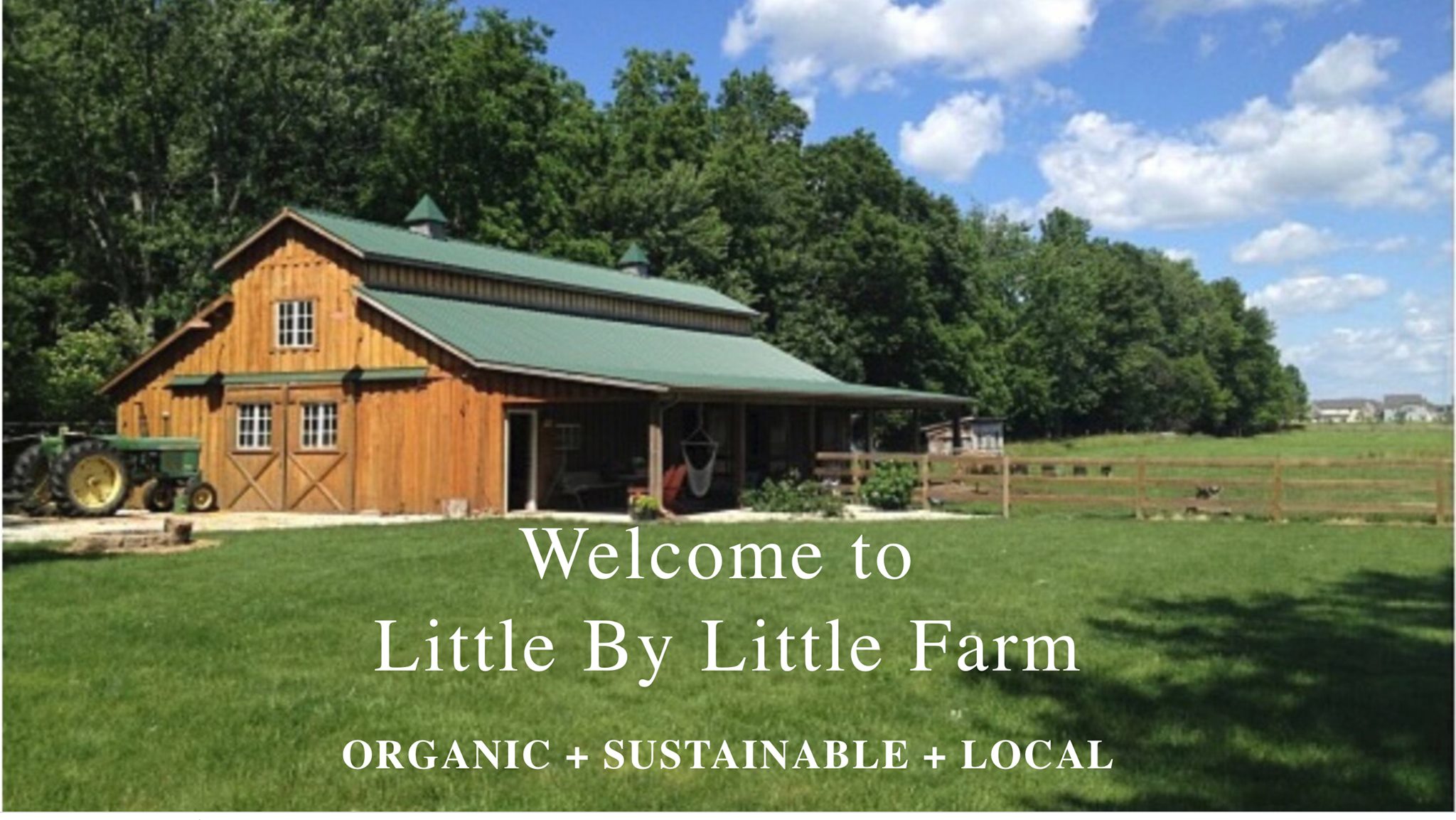 Little By Little Farm Facebook ad: Organic | Sustainable | Local