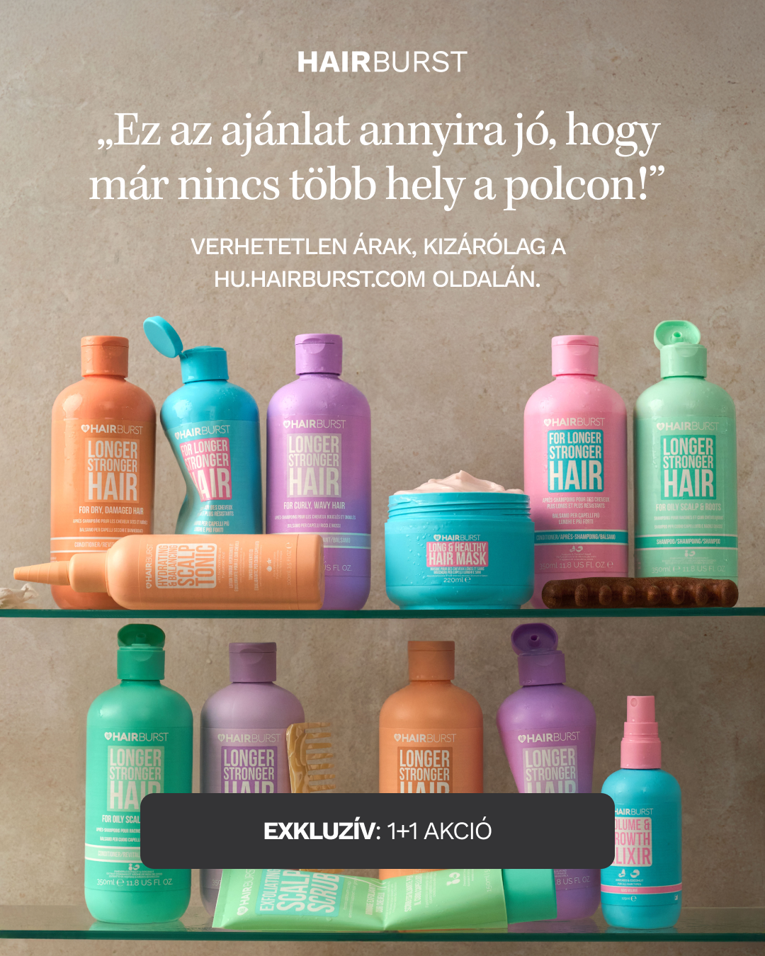Hairburst Hungary Facebook ad