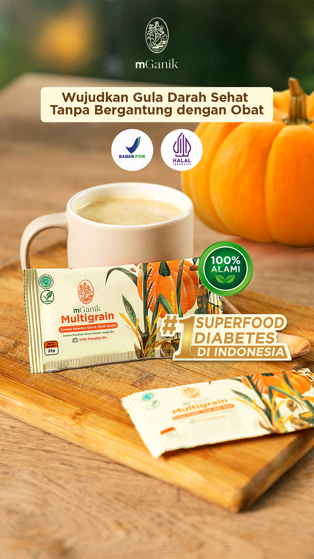 mGanik Superfood Solusi Diabetes Facebook ad