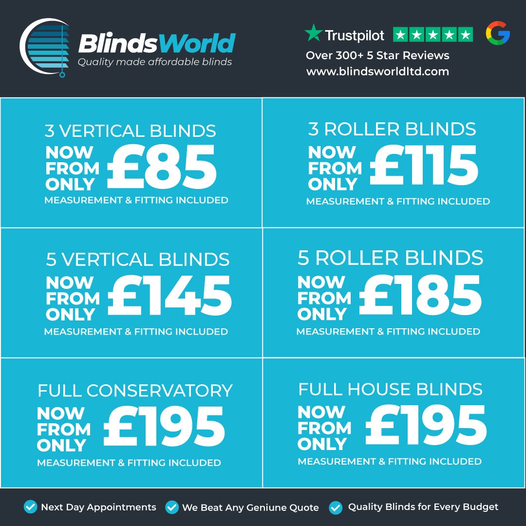 Blinds World Facebook ad