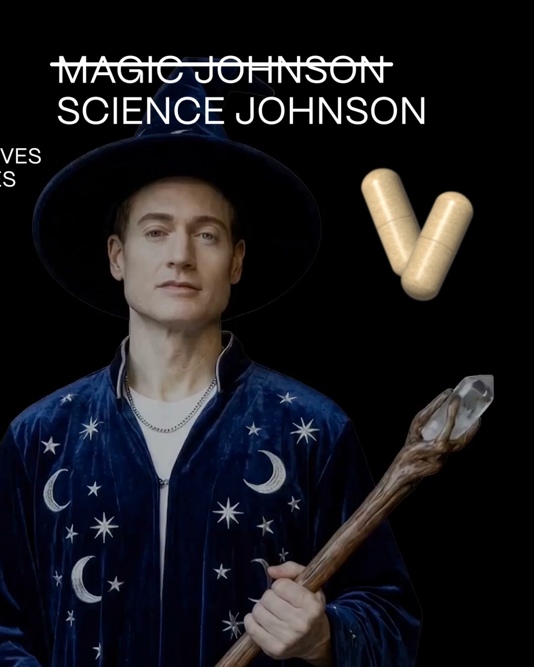 Blueprint Longevity Facebook ad: Bryan Johnson’s essential supermolecules.