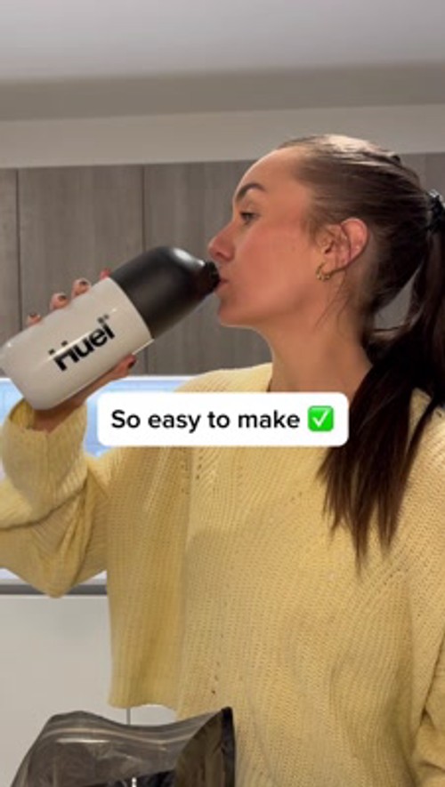 Huel Facebook ad: Comidas rápidas y equilibradas para vidas ajetreadas