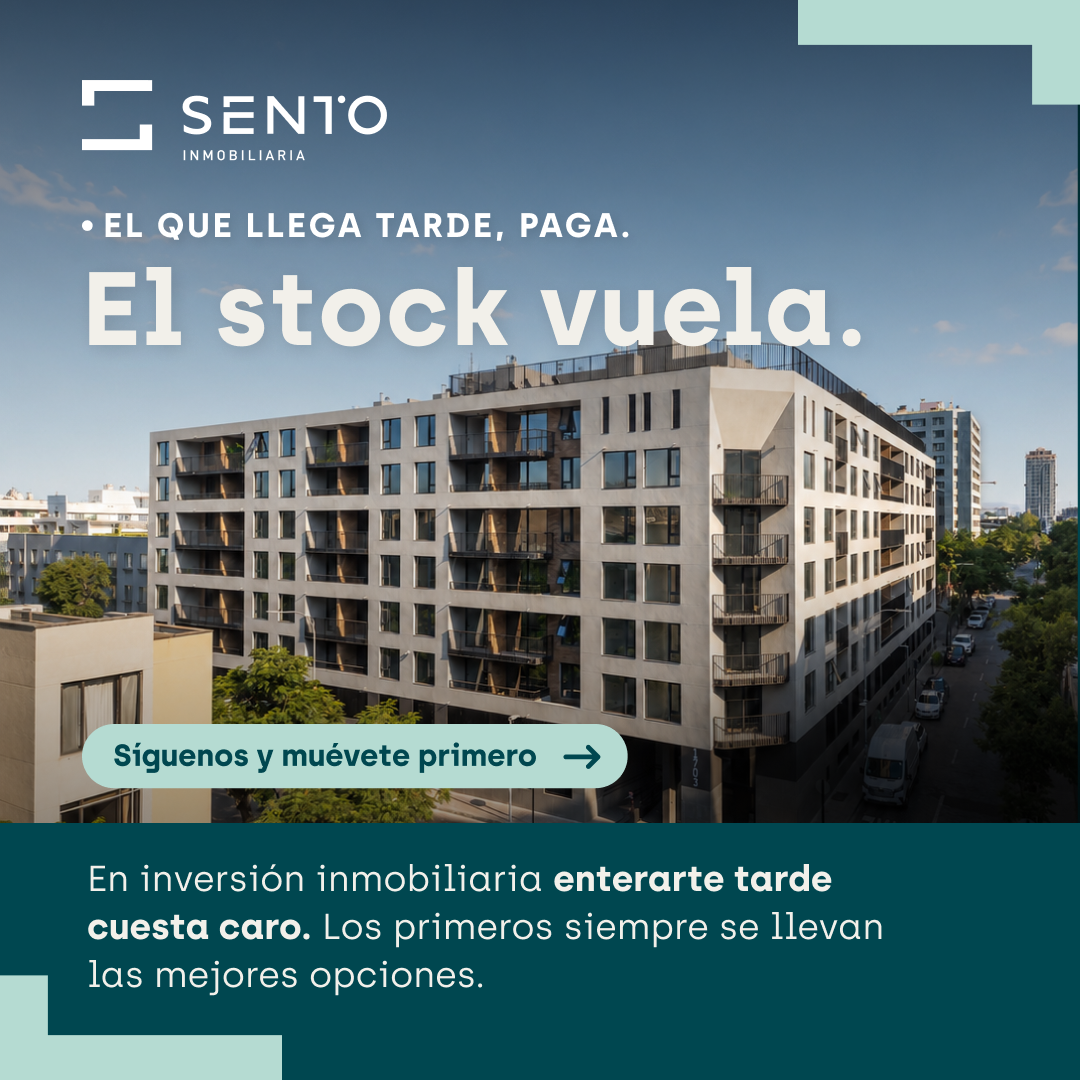 Sento Inmobiliaria Facebook ad: En inversión inmobiliaria, enterarte antes puede marcar la…
