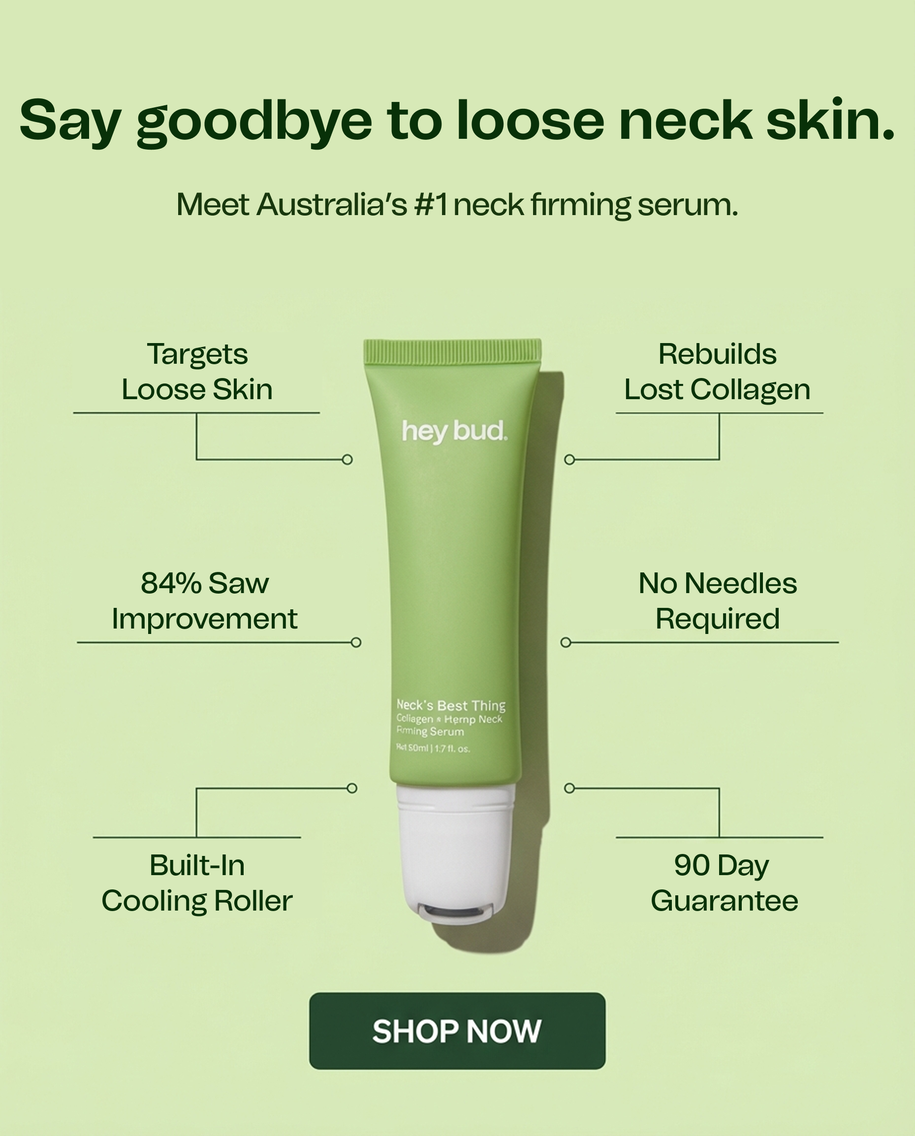 Hey Bud Skincare Facebook ad