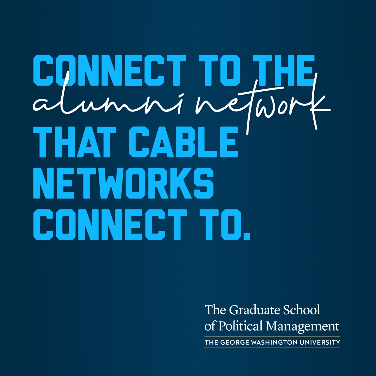 The George Washington University - College of Professional Studies Facebook ad