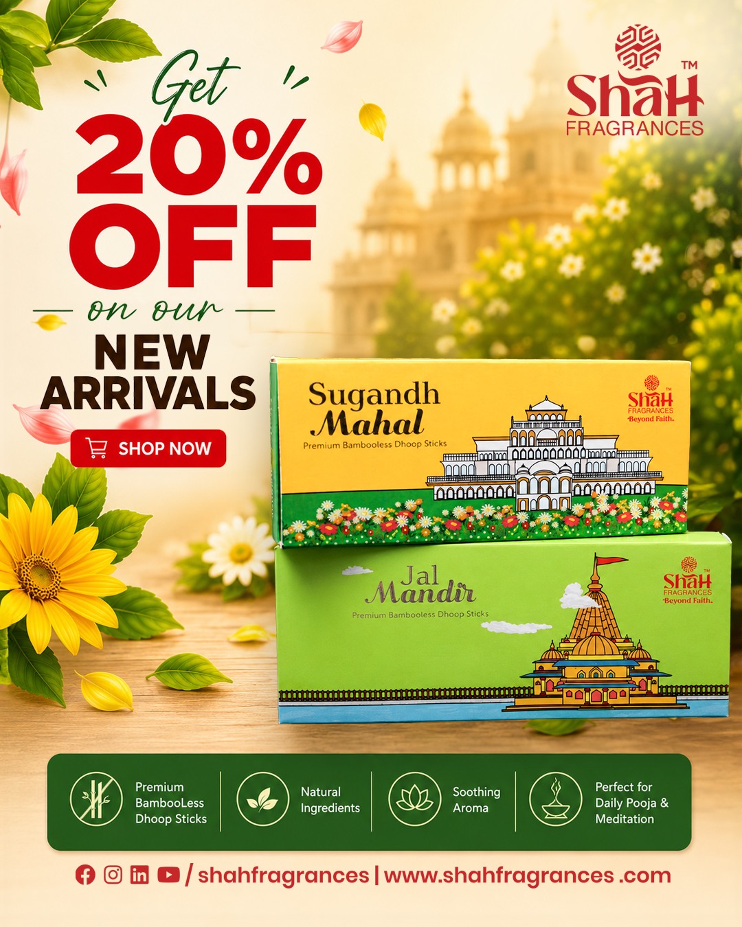 Shah Fragrances Facebook ad: Shop - Shah Fragrances