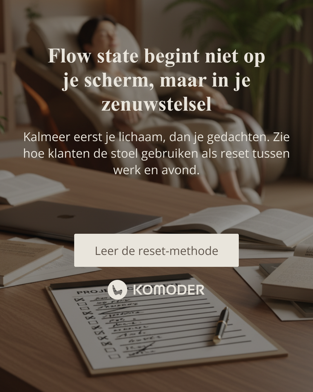 Komoder Massagestoelen Facebook ad
