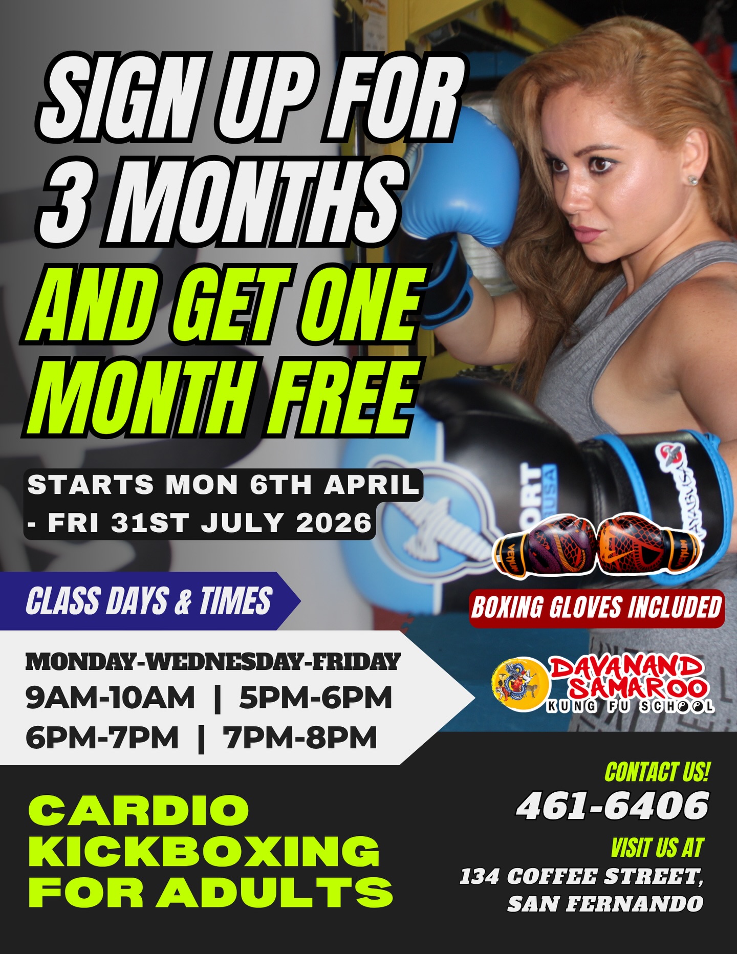 Davanand Samaroo Martial Arts Facebook ad