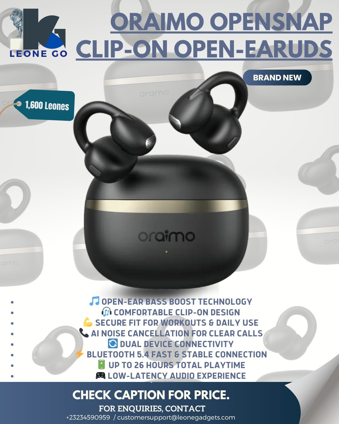 Leone Go Facebook ad: Looking for genuine Oraimo products in Sierra Leone?
