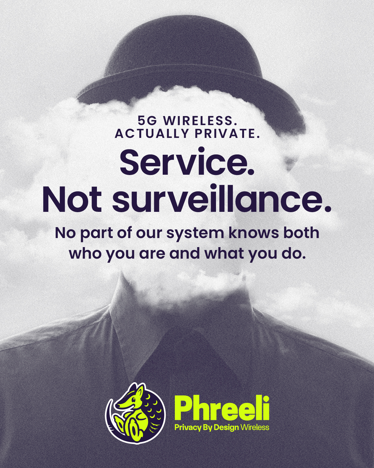 Phreeli Facebook ad: Upgrade your privacy.