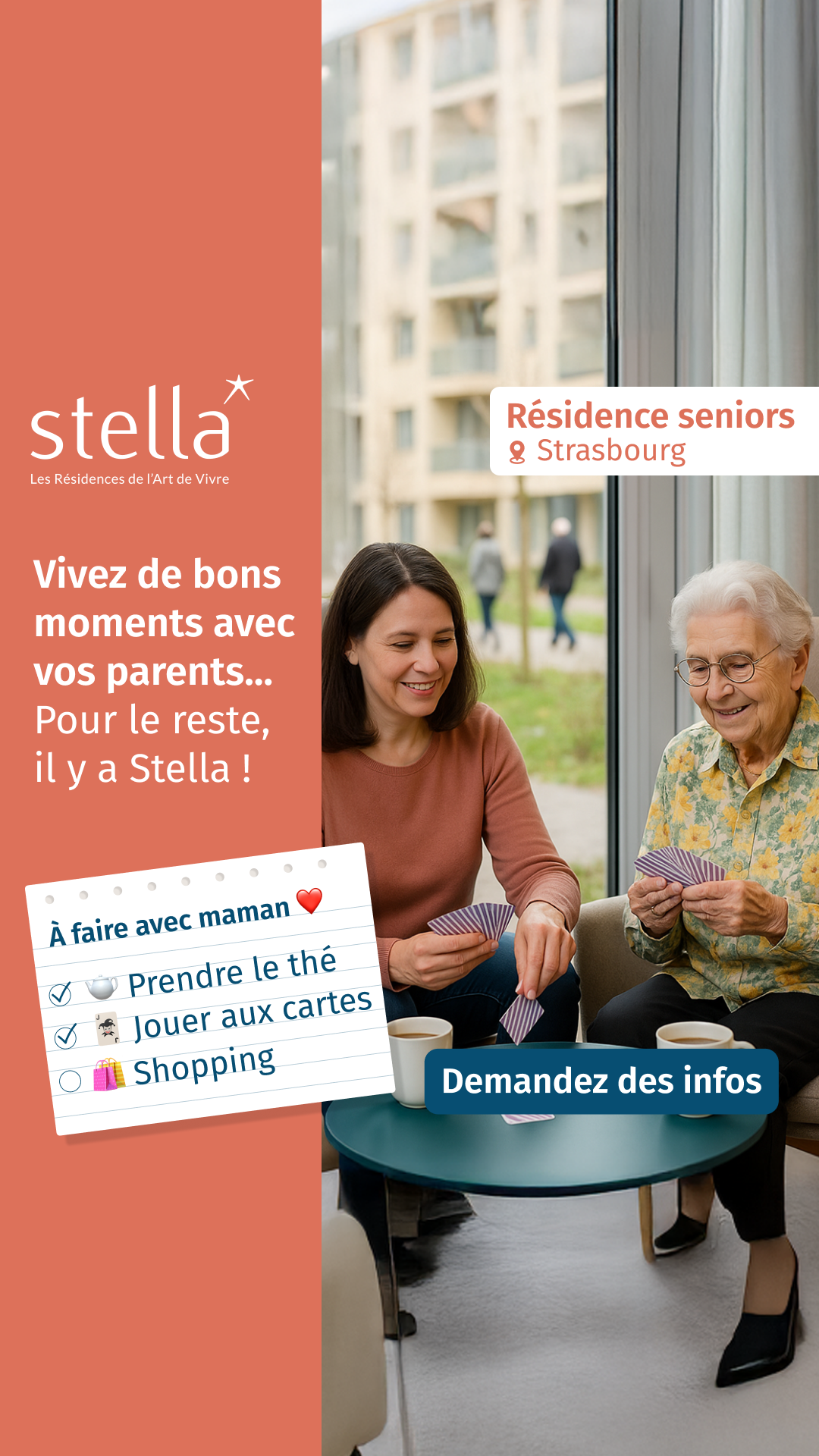 Stella Résidences Seniors Facebook ad