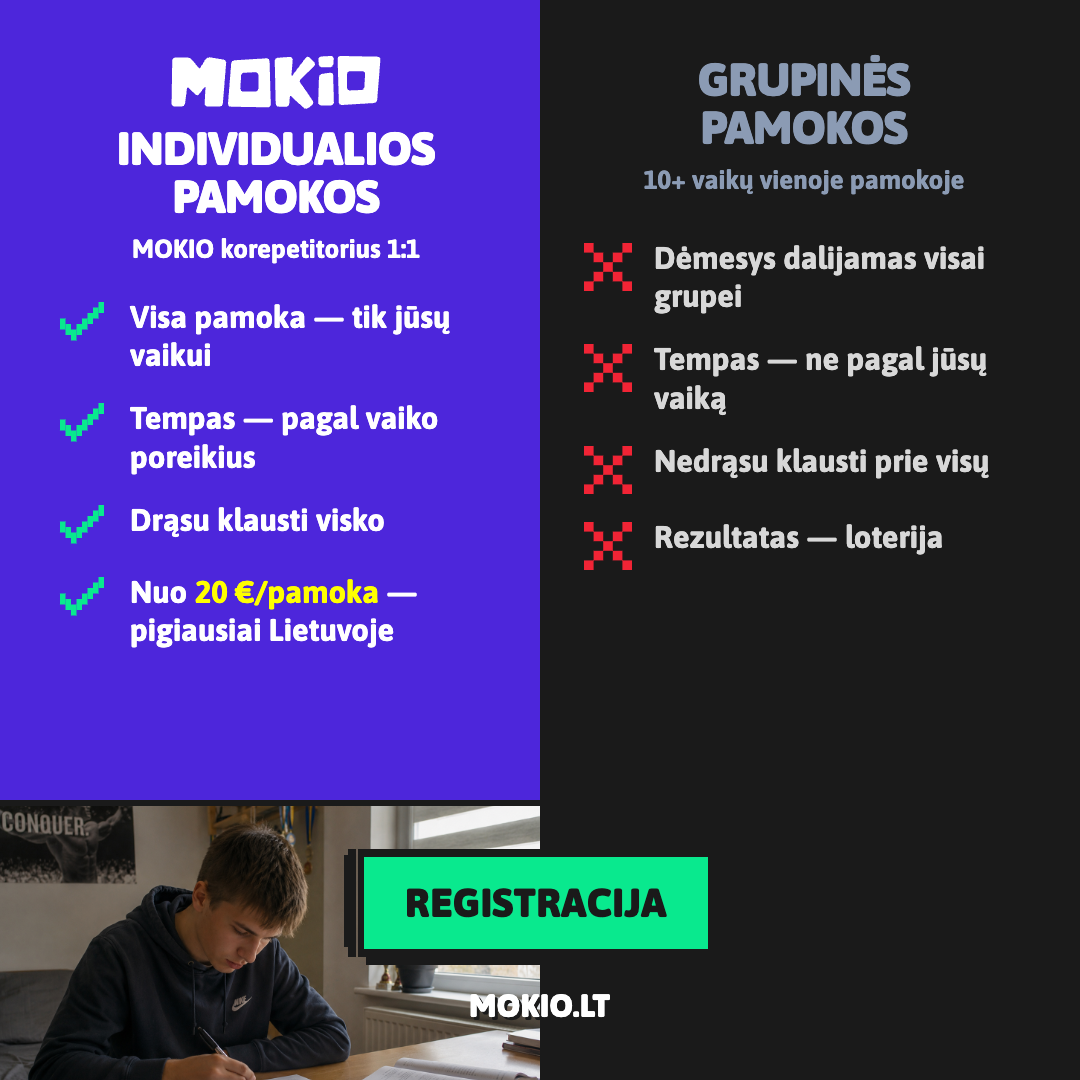 MOKIO Facebook ad: DABAR -50% pirmai pamokai