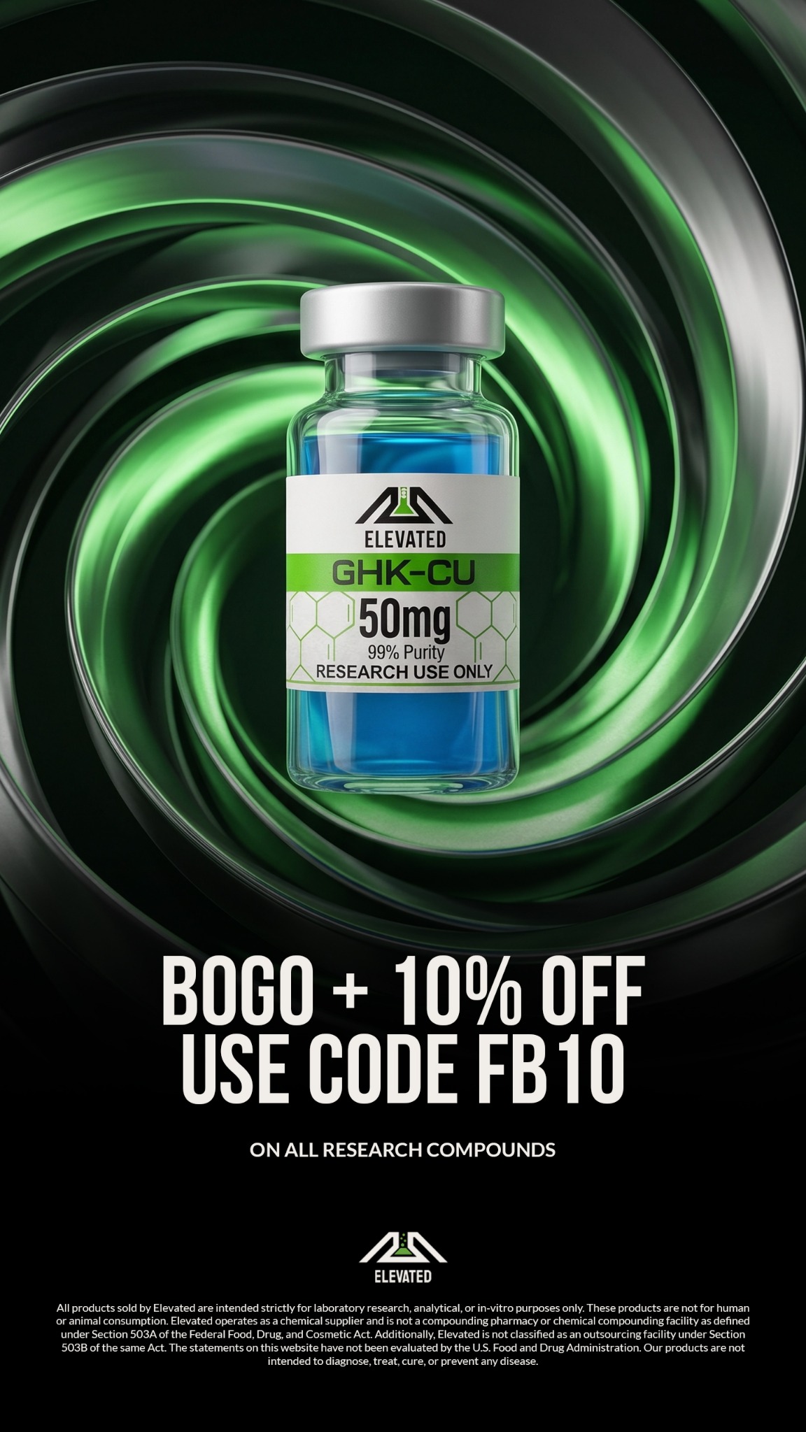 Elevated Labs Facebook ad