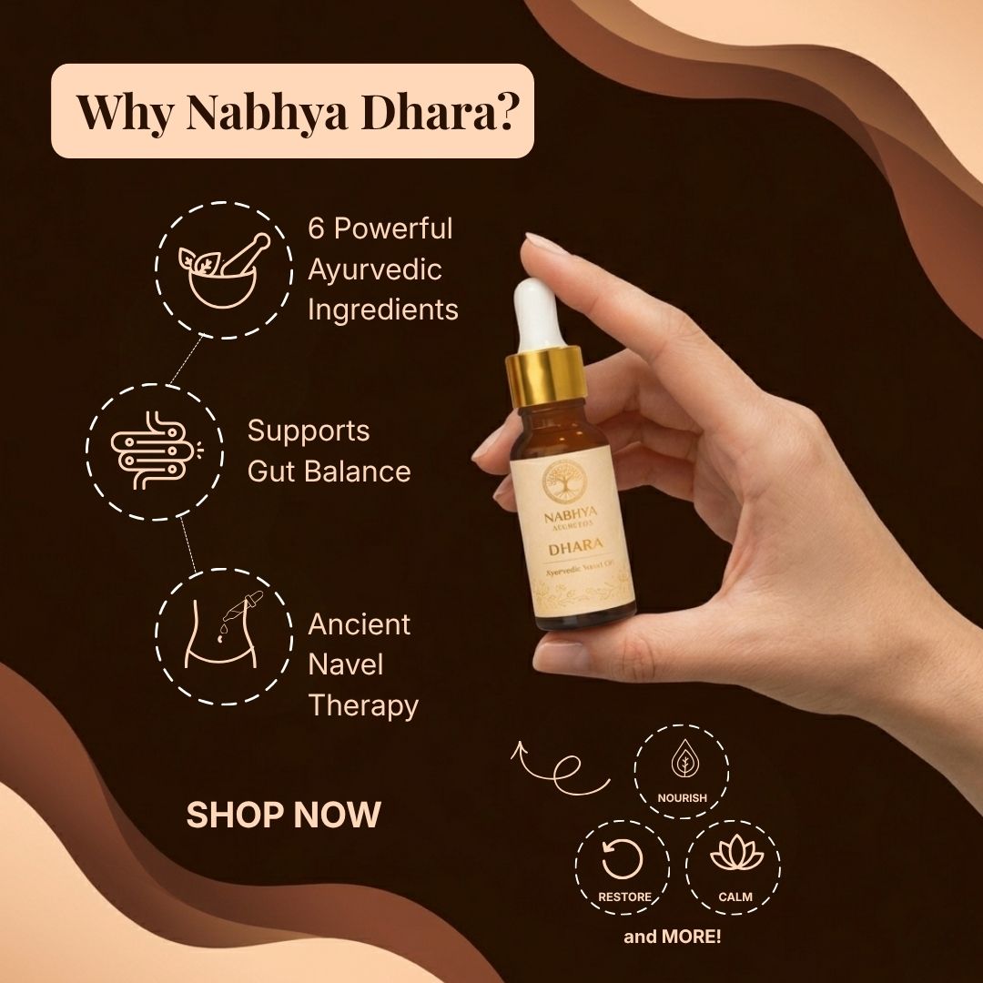 Nabhya Ayurveda Facebook ad: Ayurvedic Nabhi Care at 50% OFF