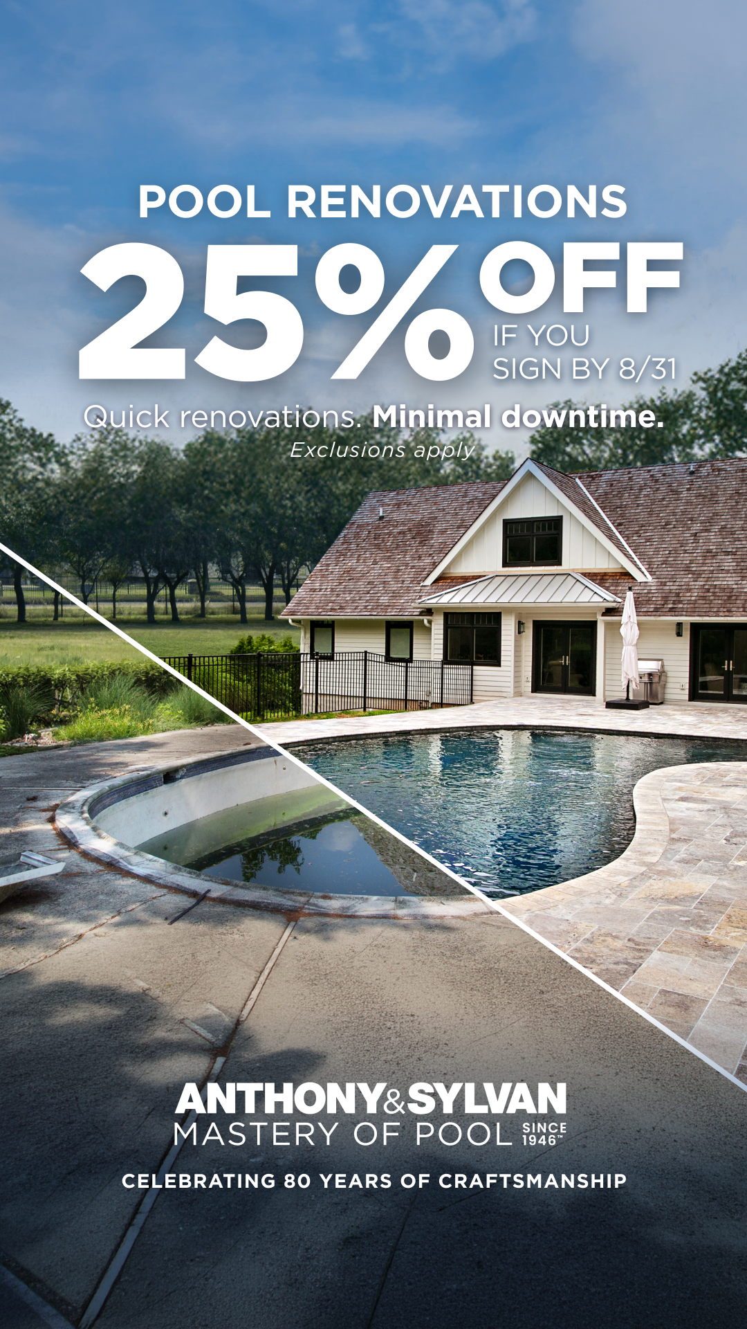 Anthony & Sylvan Pools Facebook ad